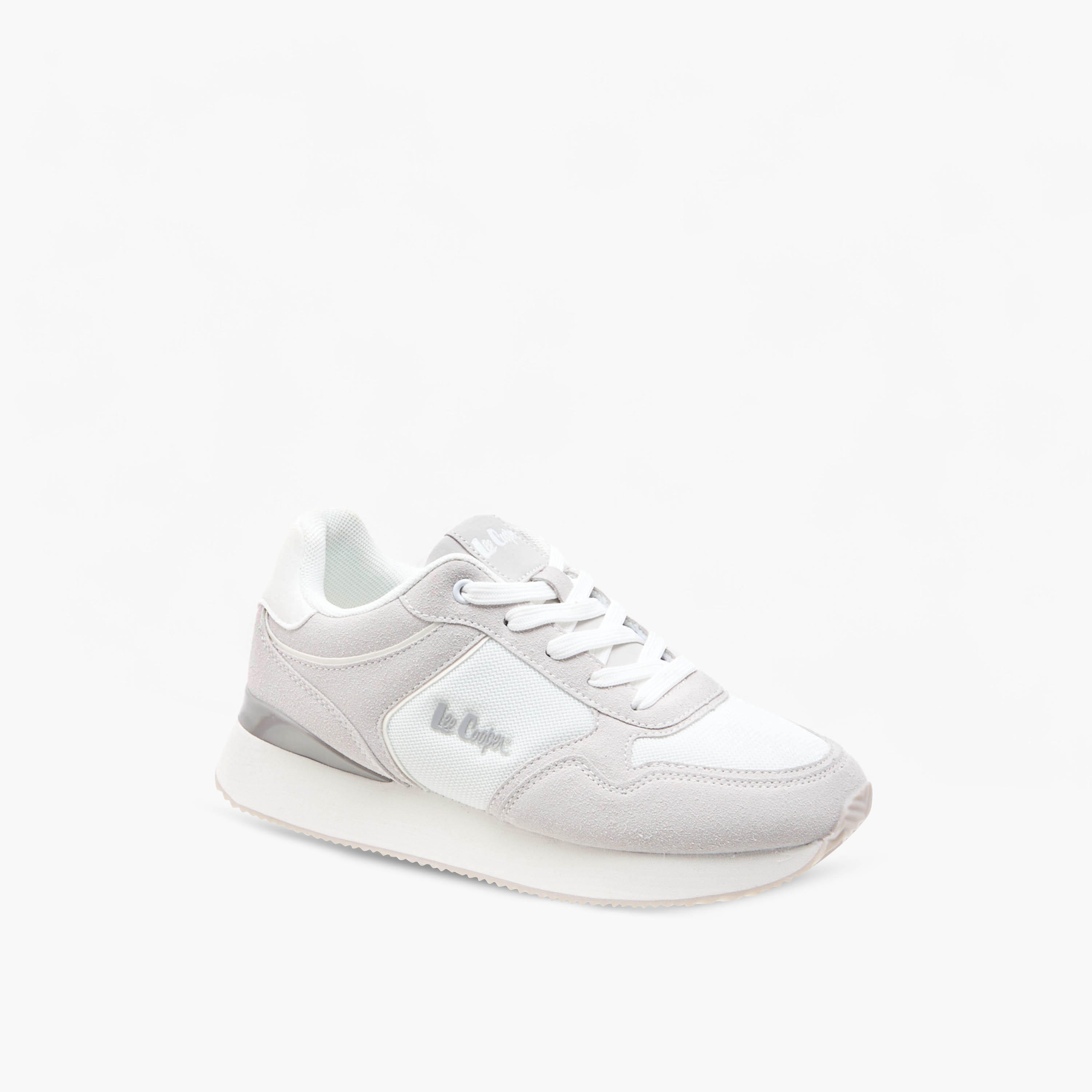 Lee Cooper Women's Mesh Sneakers with Lace-Up Closure-women-shoes-sneakers-image-2