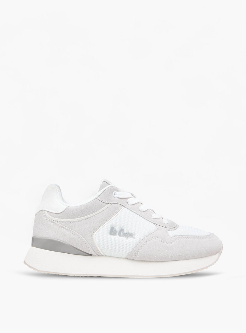 Lee Cooper Women's Mesh Sneakers with Lace-Up Closure-women-shoes-sneakers-image-3