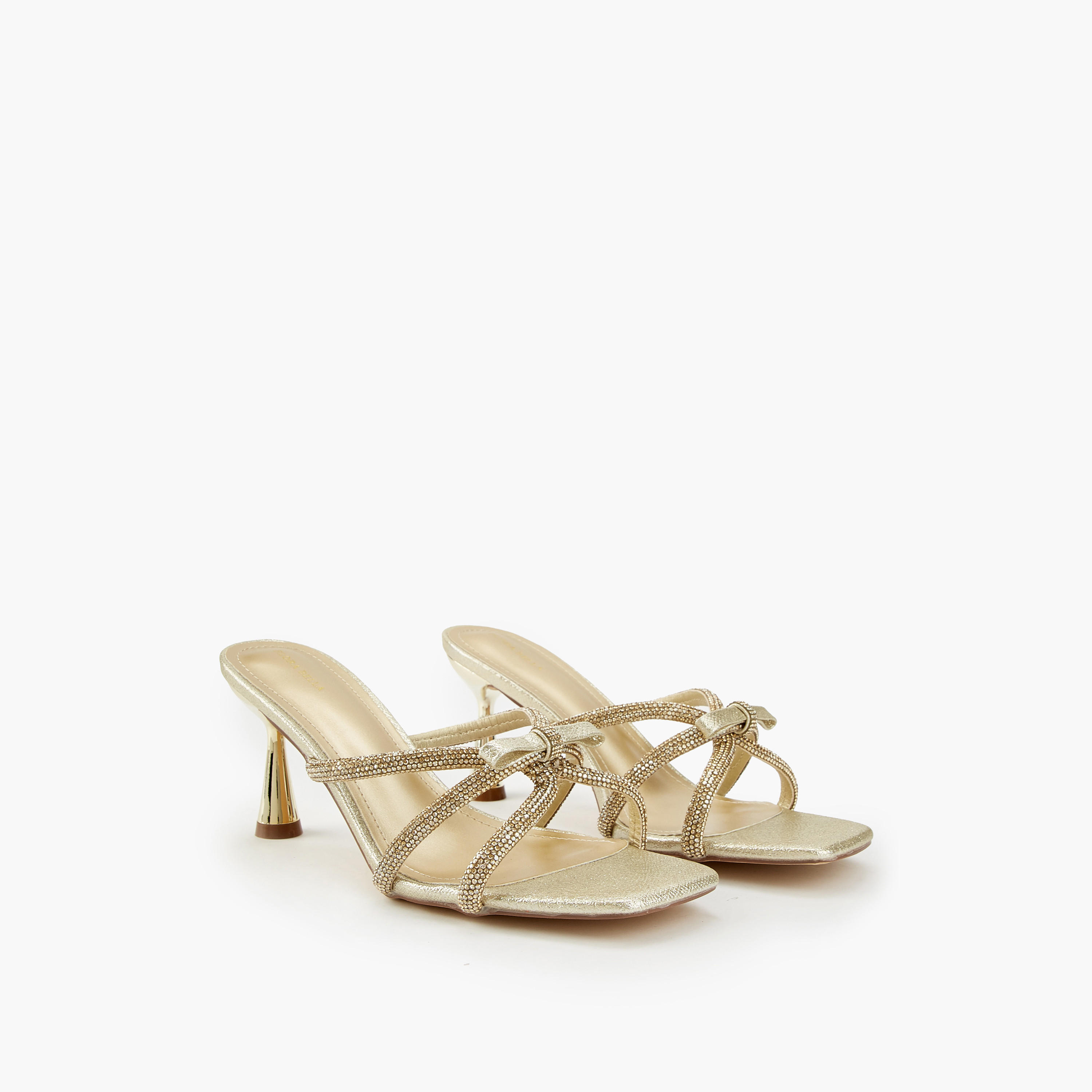 صندل مزين سهل الارتداء بكعب مخروطي من فلورا بيلا-women-shoes-sandals-heeled-image-1