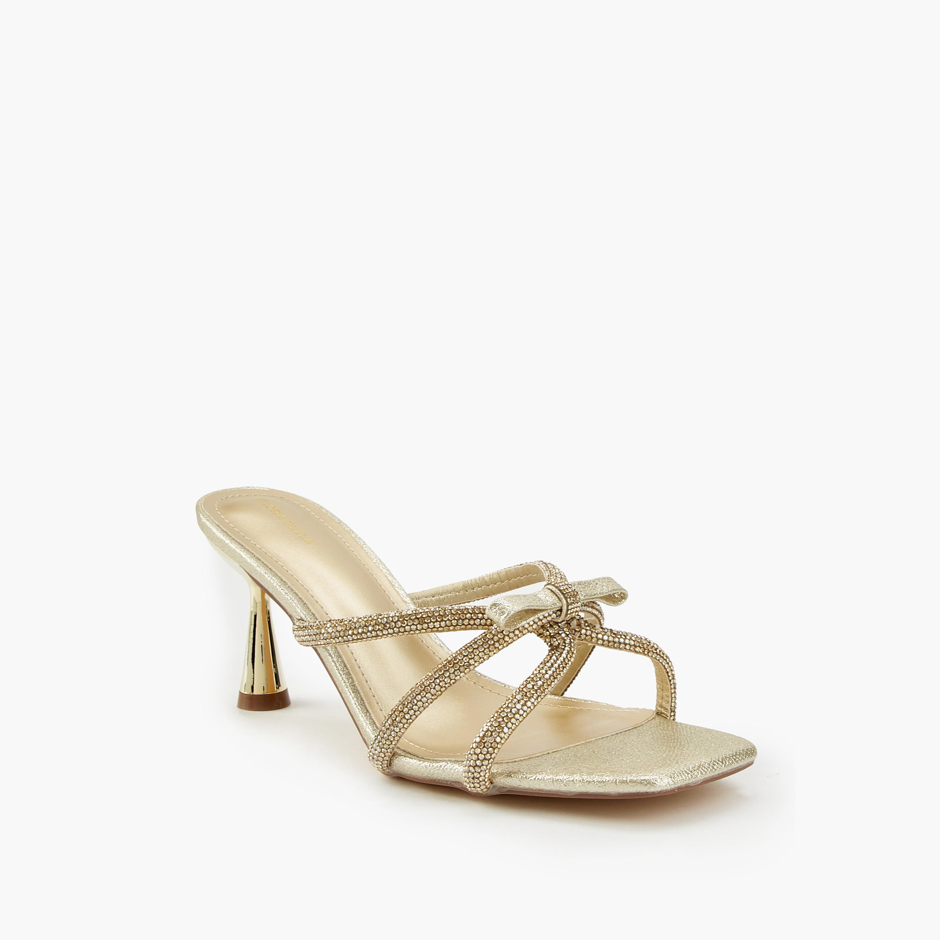 صندل مزين سهل الارتداء بكعب مخروطي من فلورا بيلا-women-shoes-sandals-heeled-image-3