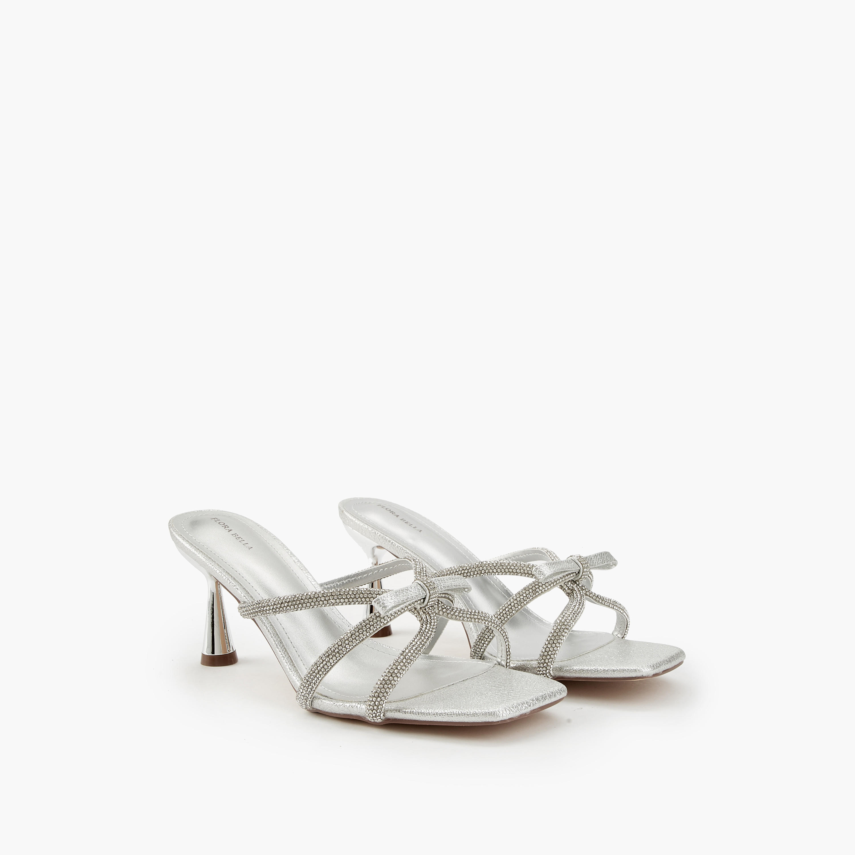 Flora Bella Embellished Slip-On Sandals with Cone Heels-women-shoes-sandals-heeled-image-1