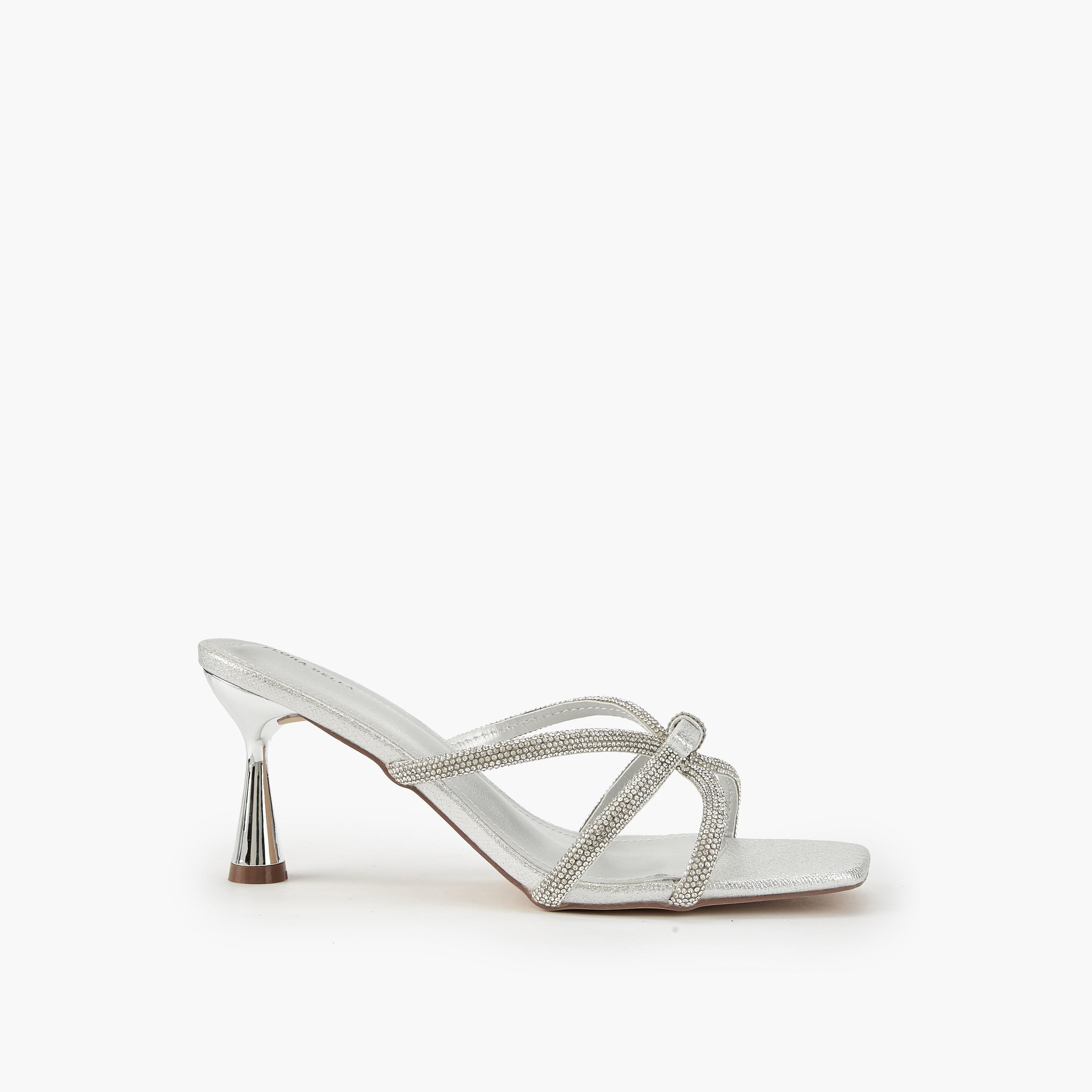 Flora Bella Embellished Slip-On Sandals with Cone Heels-women-shoes-sandals-heeled-image-2