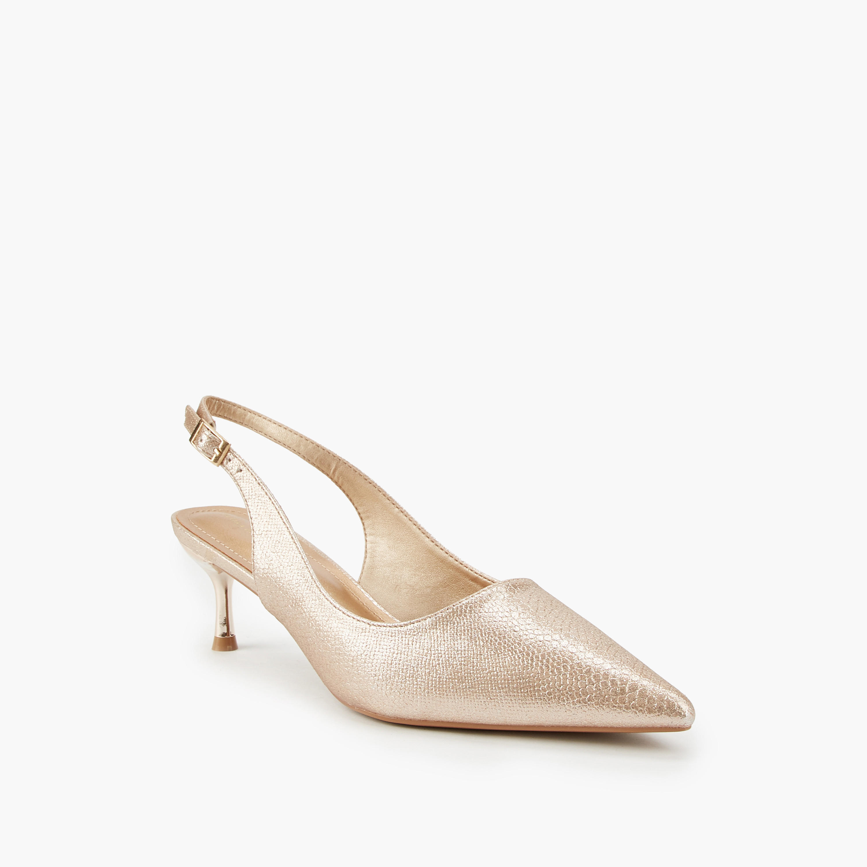 حذاء ميتاليك بكعب ستيليتو ومقدمة مدببة من فلورا بيلا-women-shoes-heels-image-3