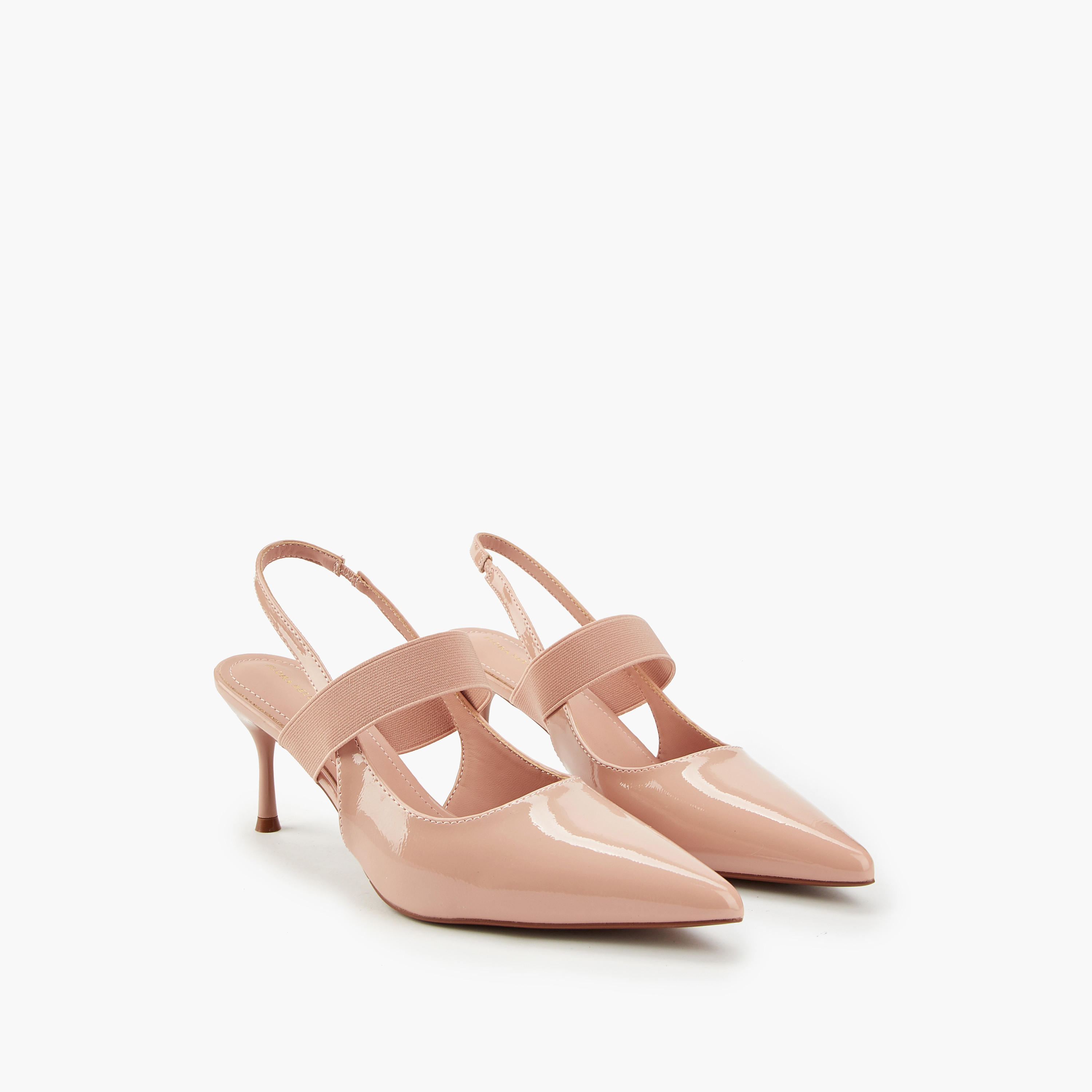 حذاء سادة بمقدمة مدببة وحزام خلفي وكعب ستيليتو من فلورا بيلا-women-shoes-heels-image-1