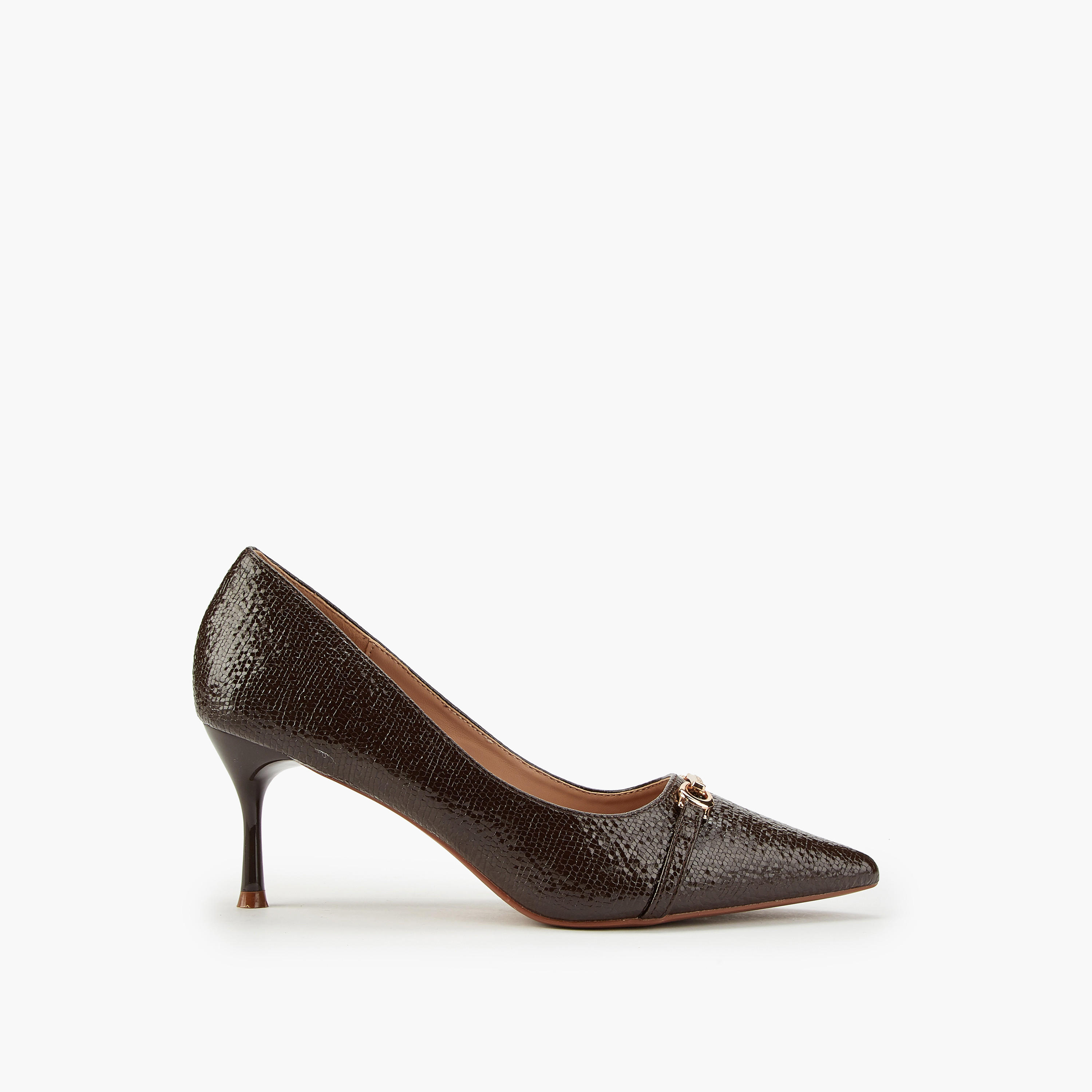 Flora Bella Textured Slip-On Pumps with Stiletto Heels-women-shoes-heels-image-2