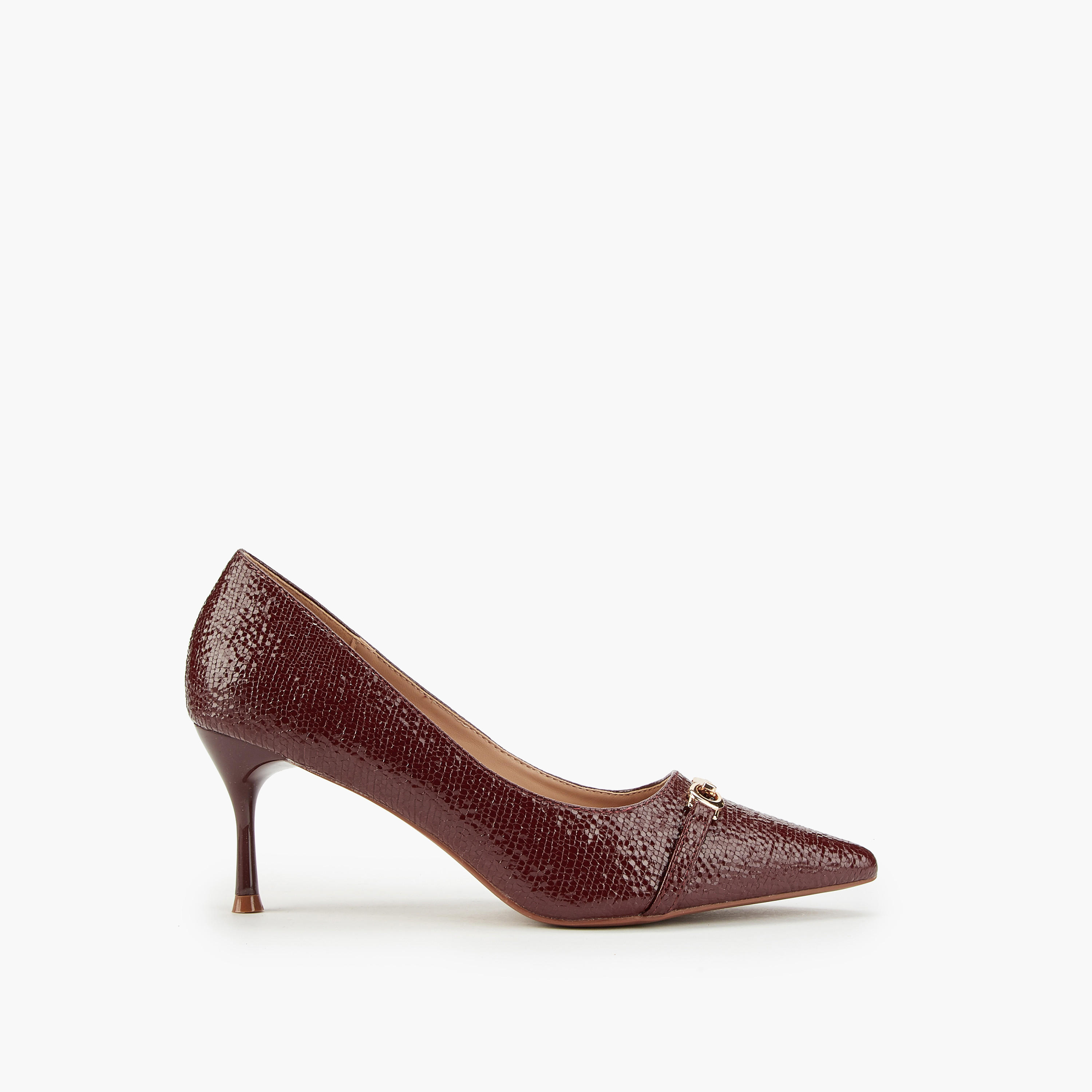 Flora Bella Textured Slip-On Pumps with Stiletto Heels-women-shoes-heels-image-2