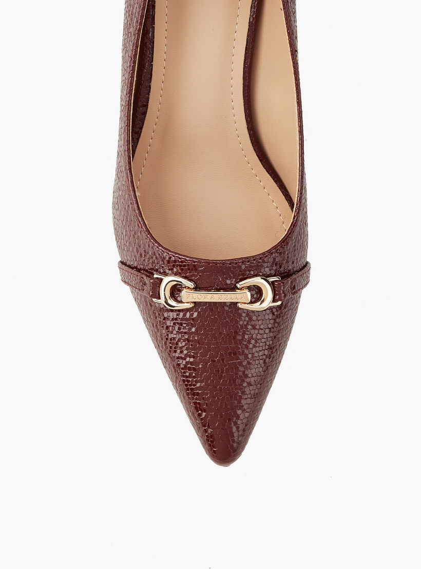Flora Bella Textured Slip-On Pumps with Stiletto Heels-women-shoes-heels-image-4