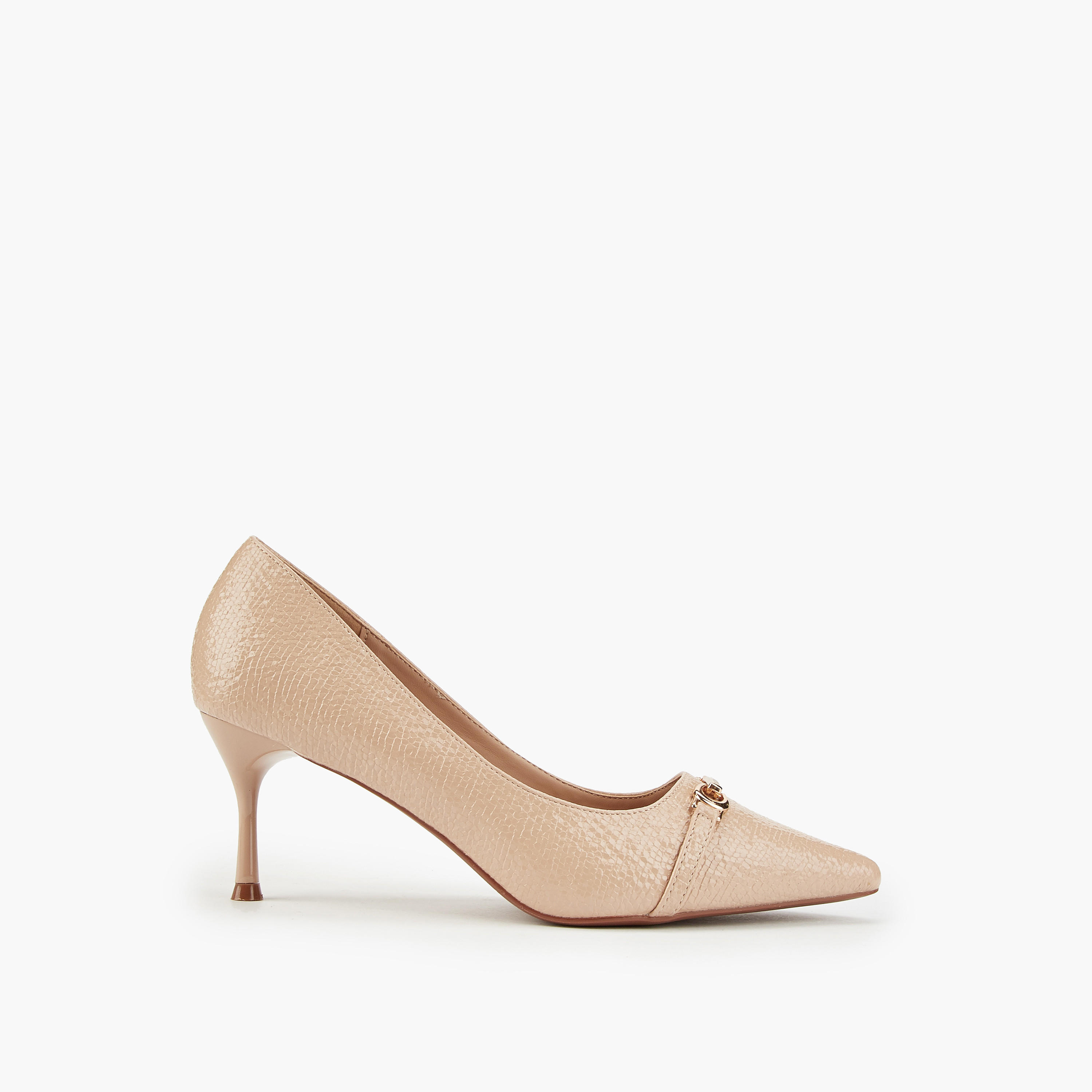 Flora Bella Textured Slip-On Pumps with Stiletto Heels-women-shoes-heels-image-2