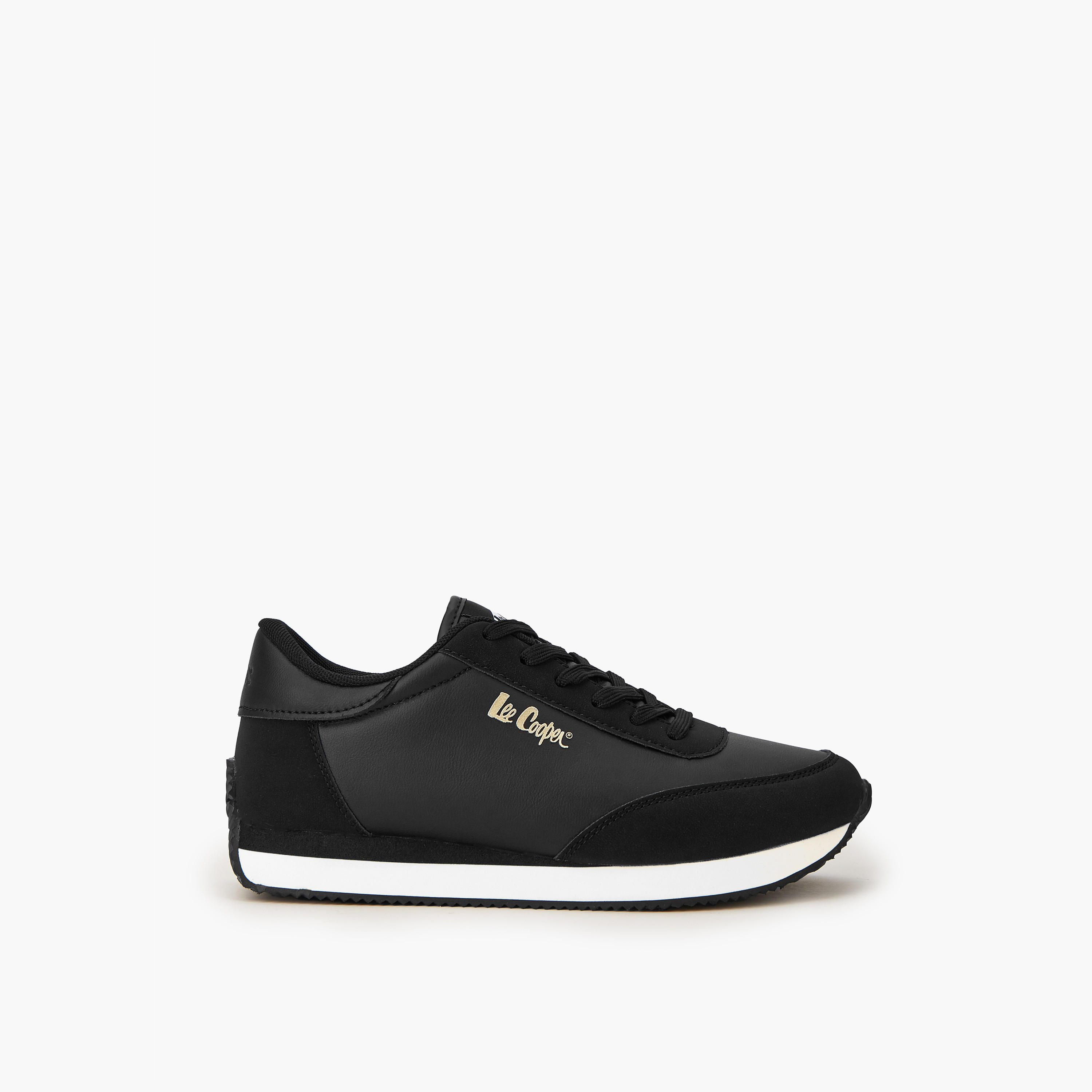 Lee Cooper Women's Panelled Lace-Up Sneakers-women-shoes-sneakers-image-3
