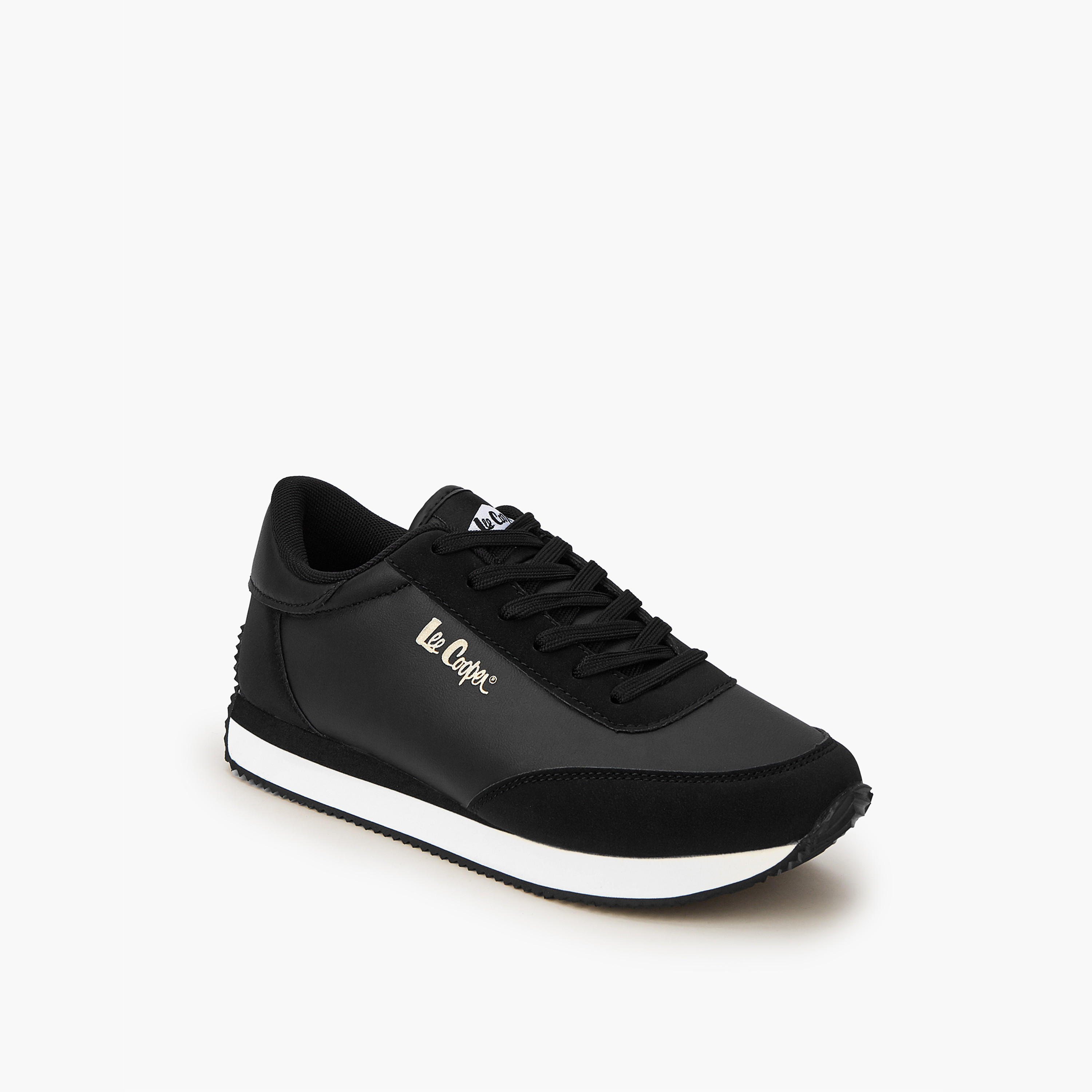 Lee Cooper Women's Panelled Lace-Up Sneakers-women-shoes-sneakers-image-2