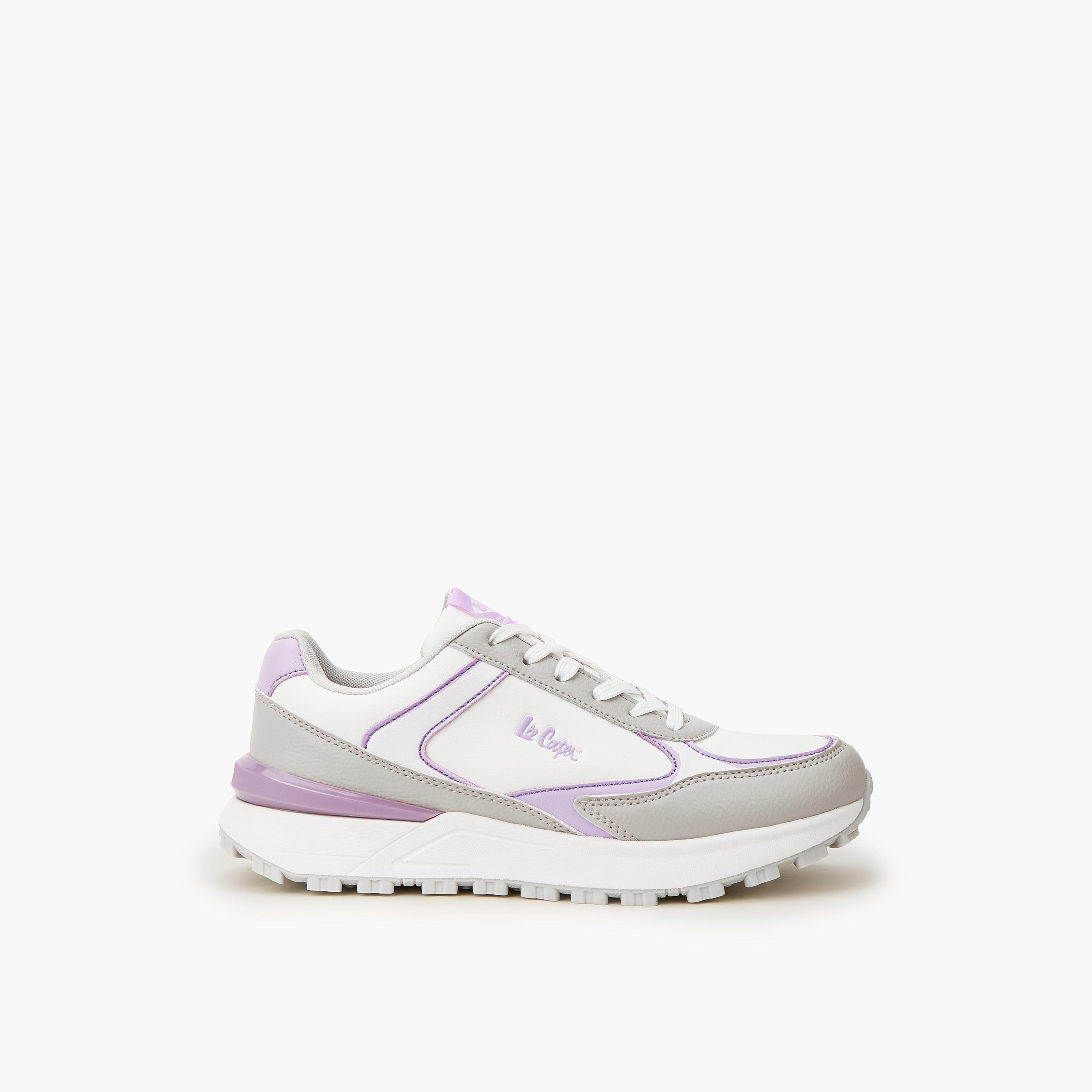 Lee Cooper Women's Colourblock Lace-Up Sneakers-women-shoes-sneakers-image-3
