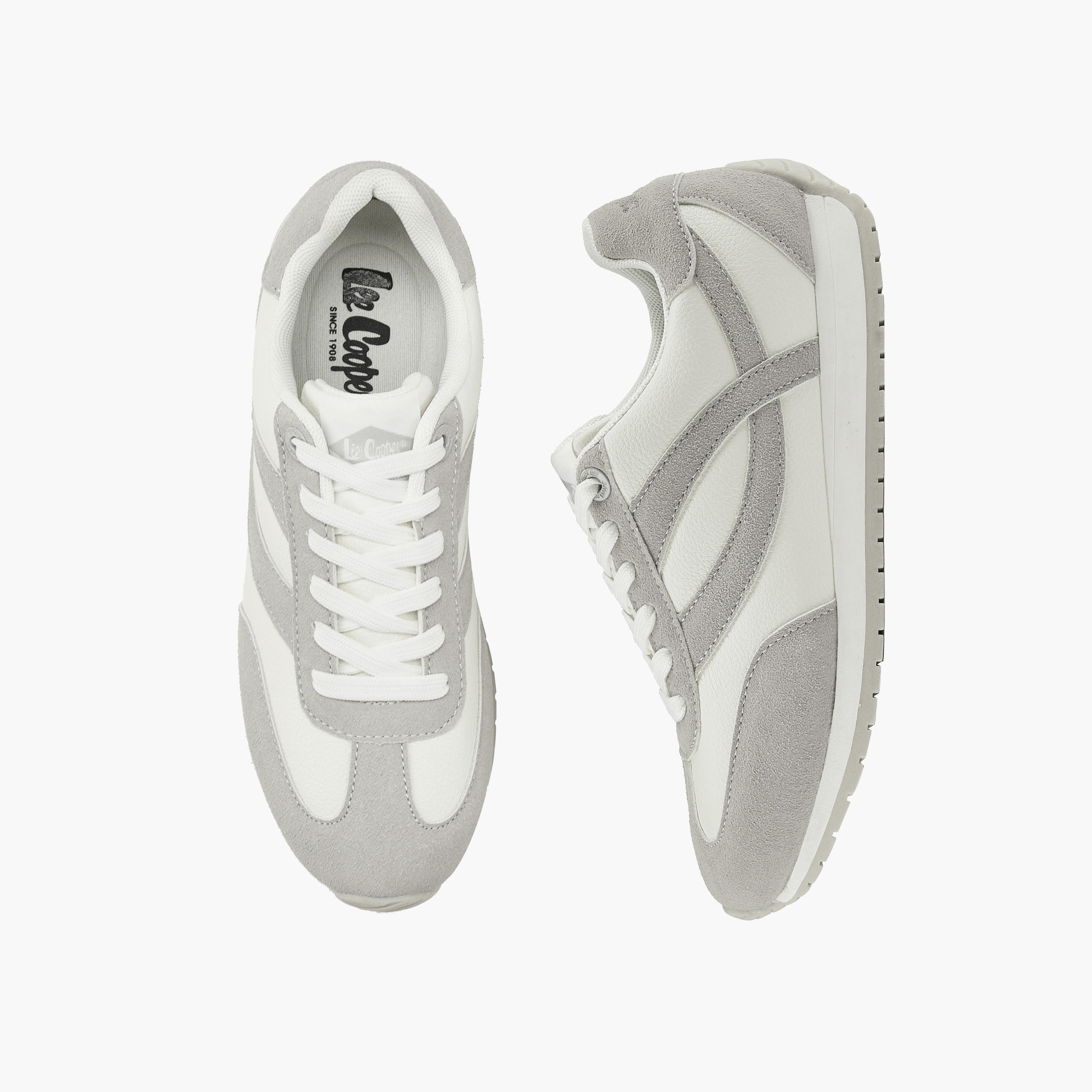 Lee Cooper Women's Panelled Lace-Up Sneakers-women-shoes-sneakers-image-1
