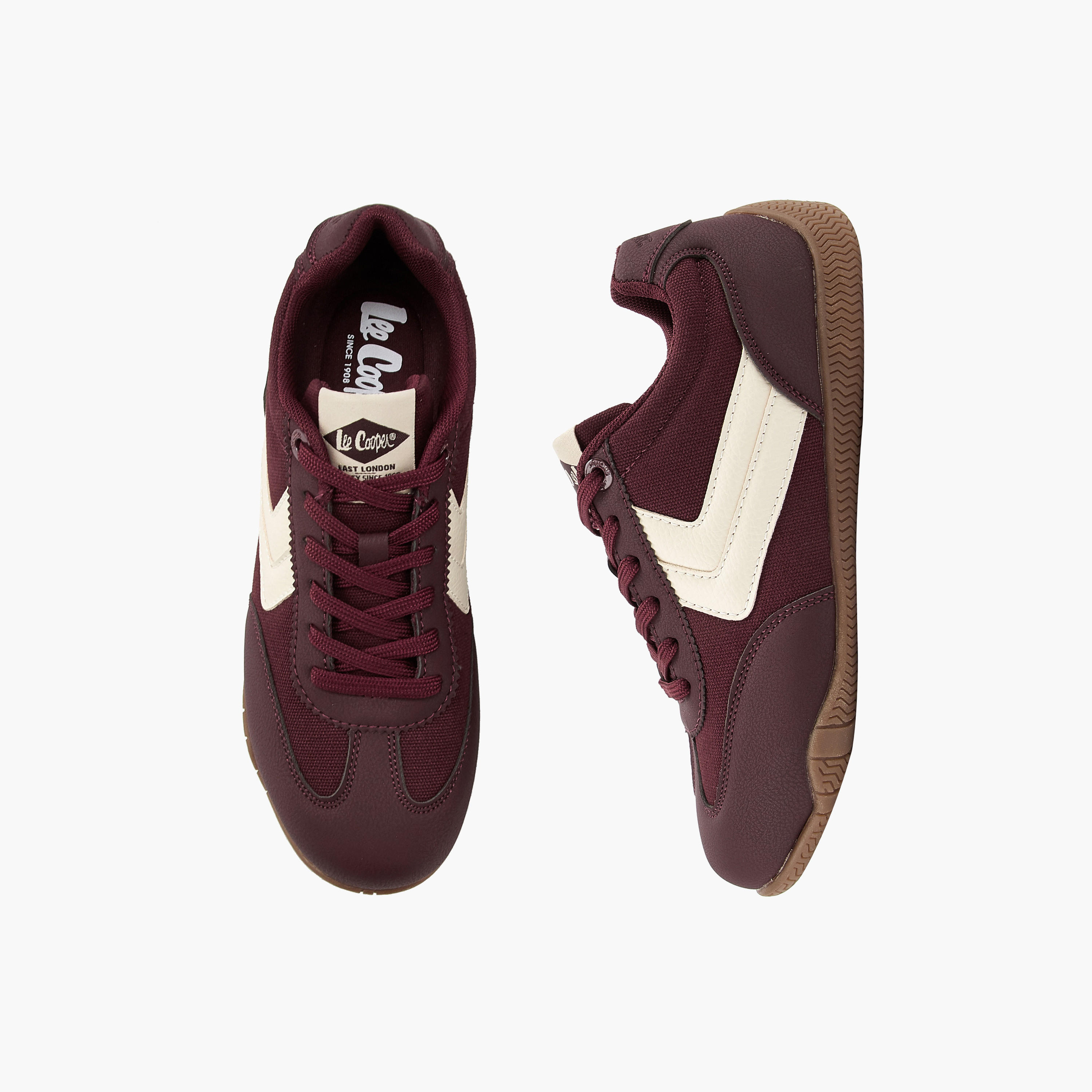 Lee Cooper Women's Panelled Sneakers with Lace-Up Closure-women-shoes-sneakers-image-1