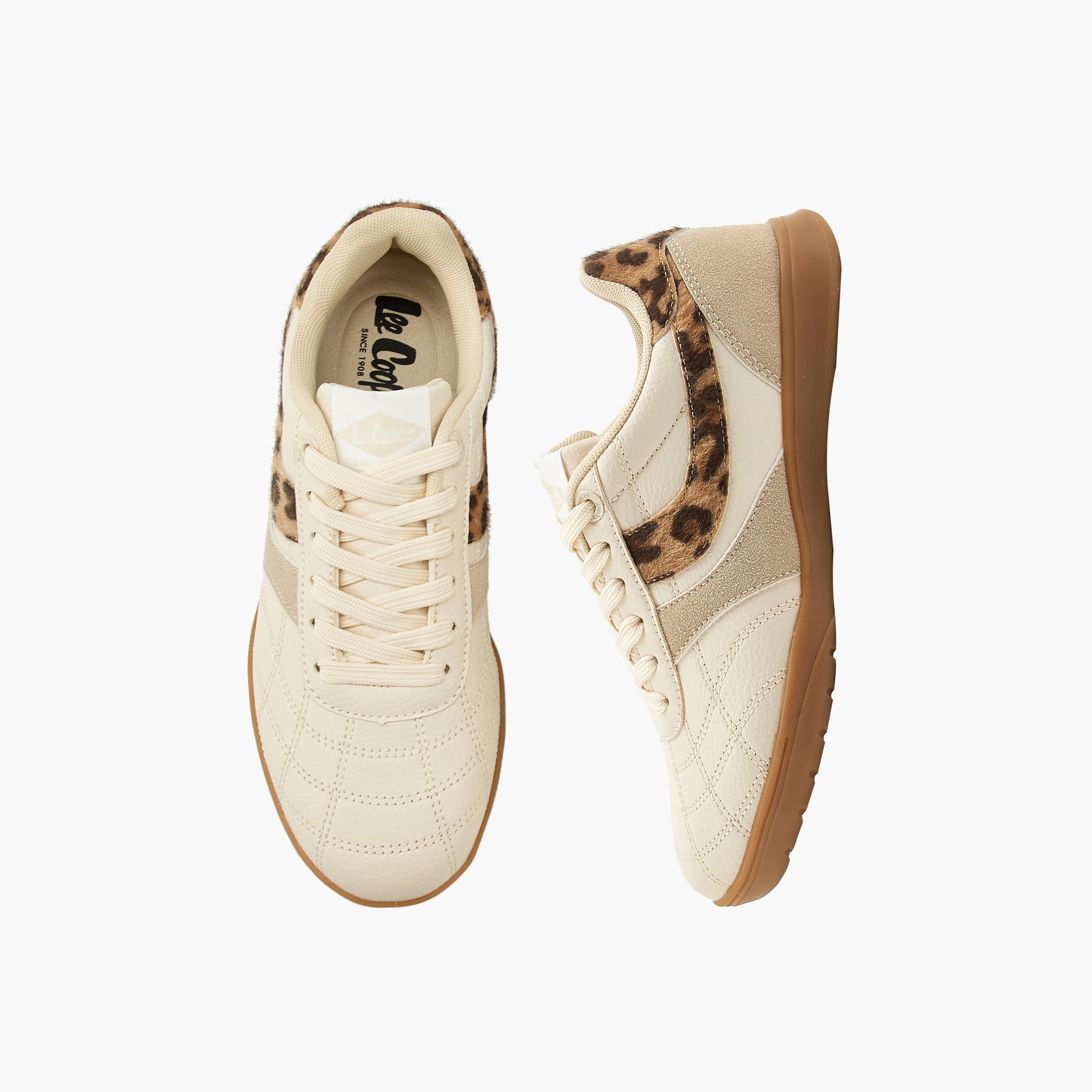 Lee Cooper Women's Animal Print Lace-Up Sneakers-women-shoes-sneakers-image-1