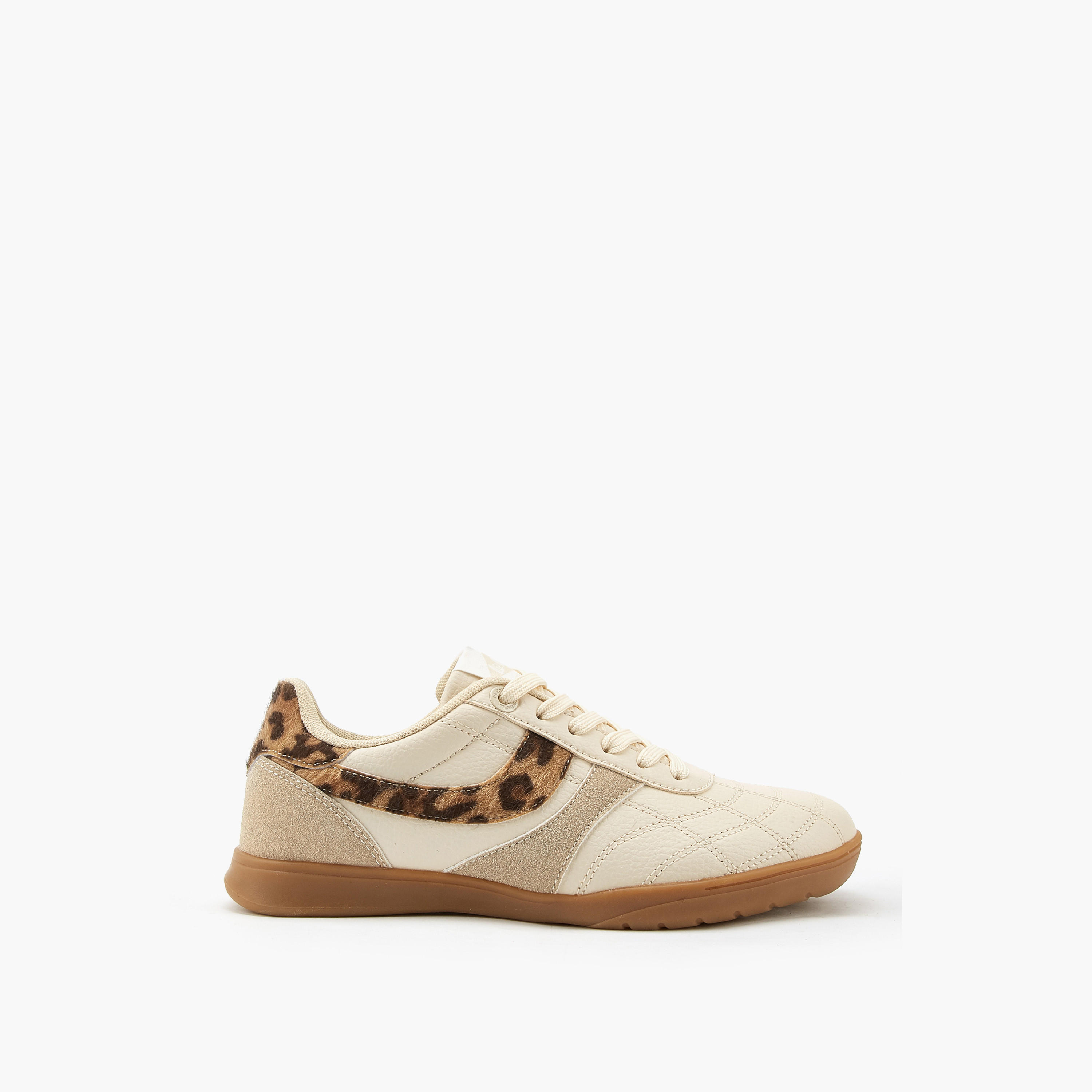 Lee Cooper Women's Animal Print Lace-Up Sneakers-women-shoes-sneakers-image-2