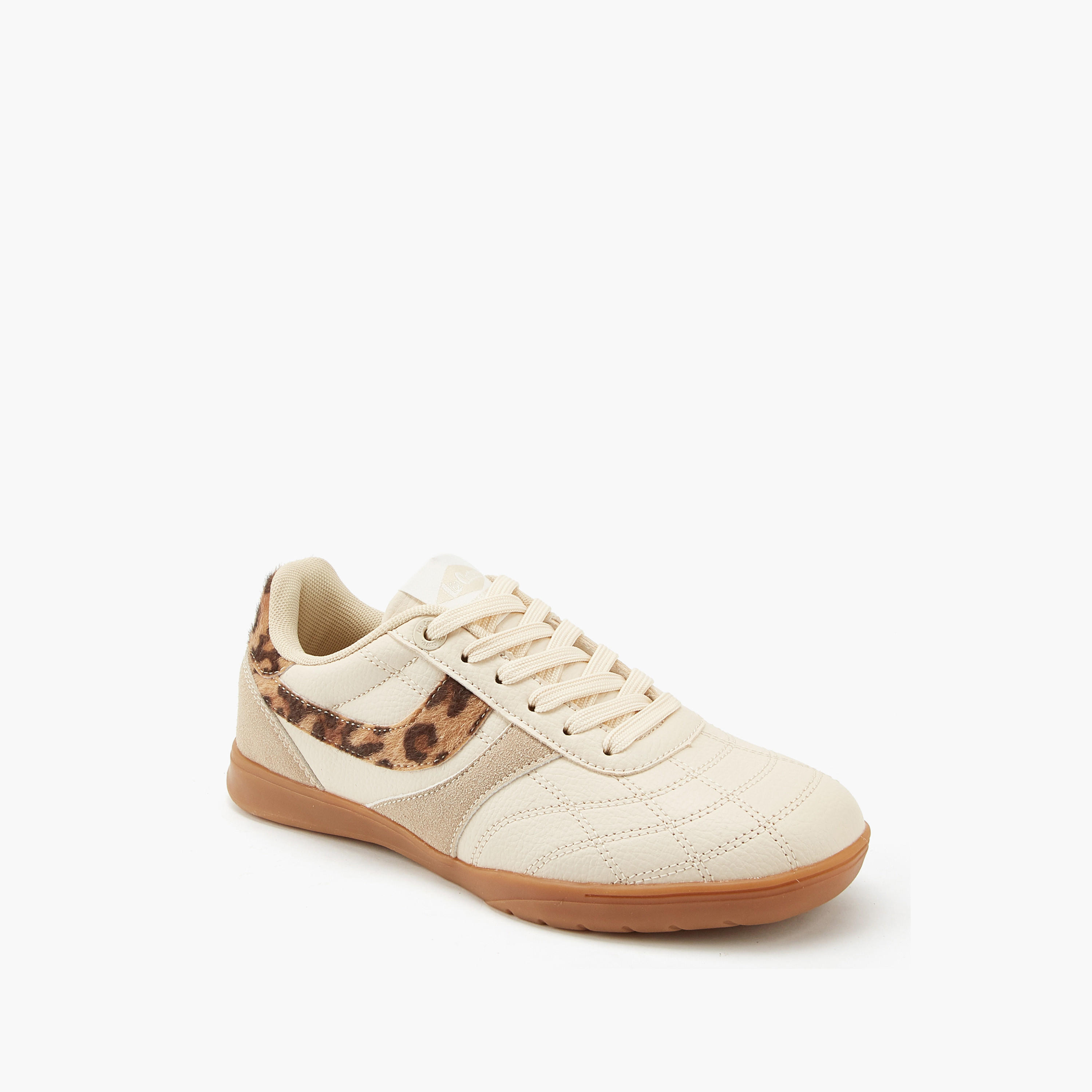 Lee Cooper Women's Animal Print Lace-Up Sneakers-women-shoes-sneakers-image-3