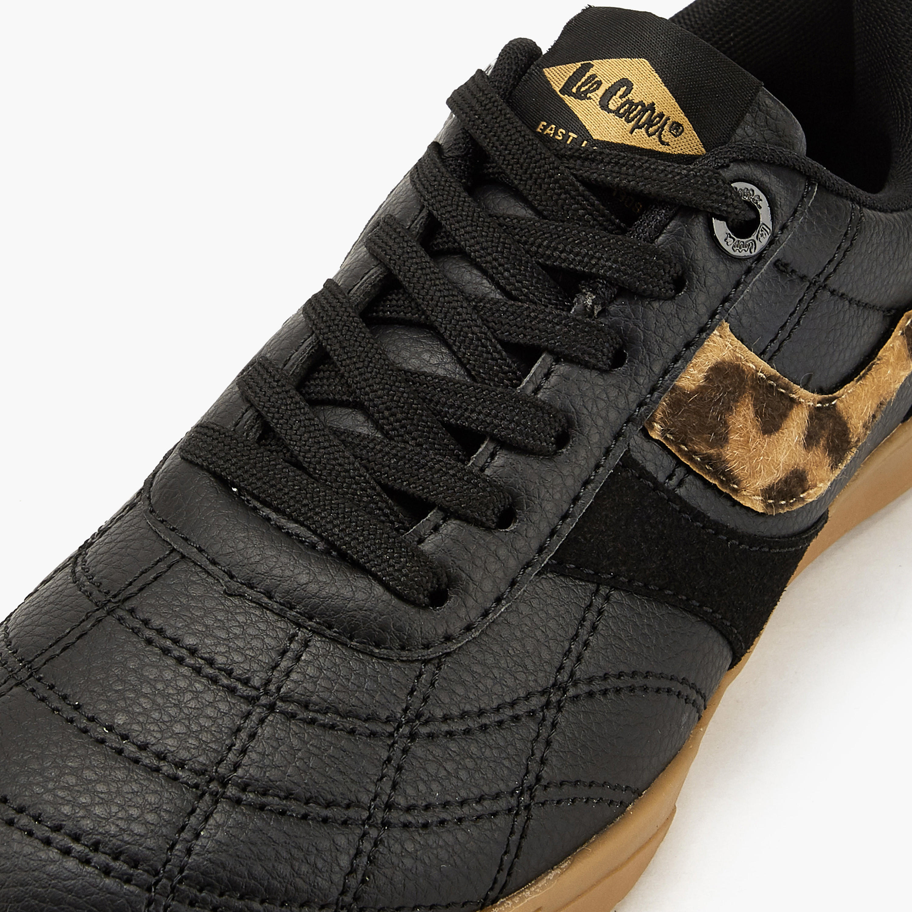 Lee Cooper Women's Animal Print Lace-Up Sneakers-women-shoes-sneakers-image-5