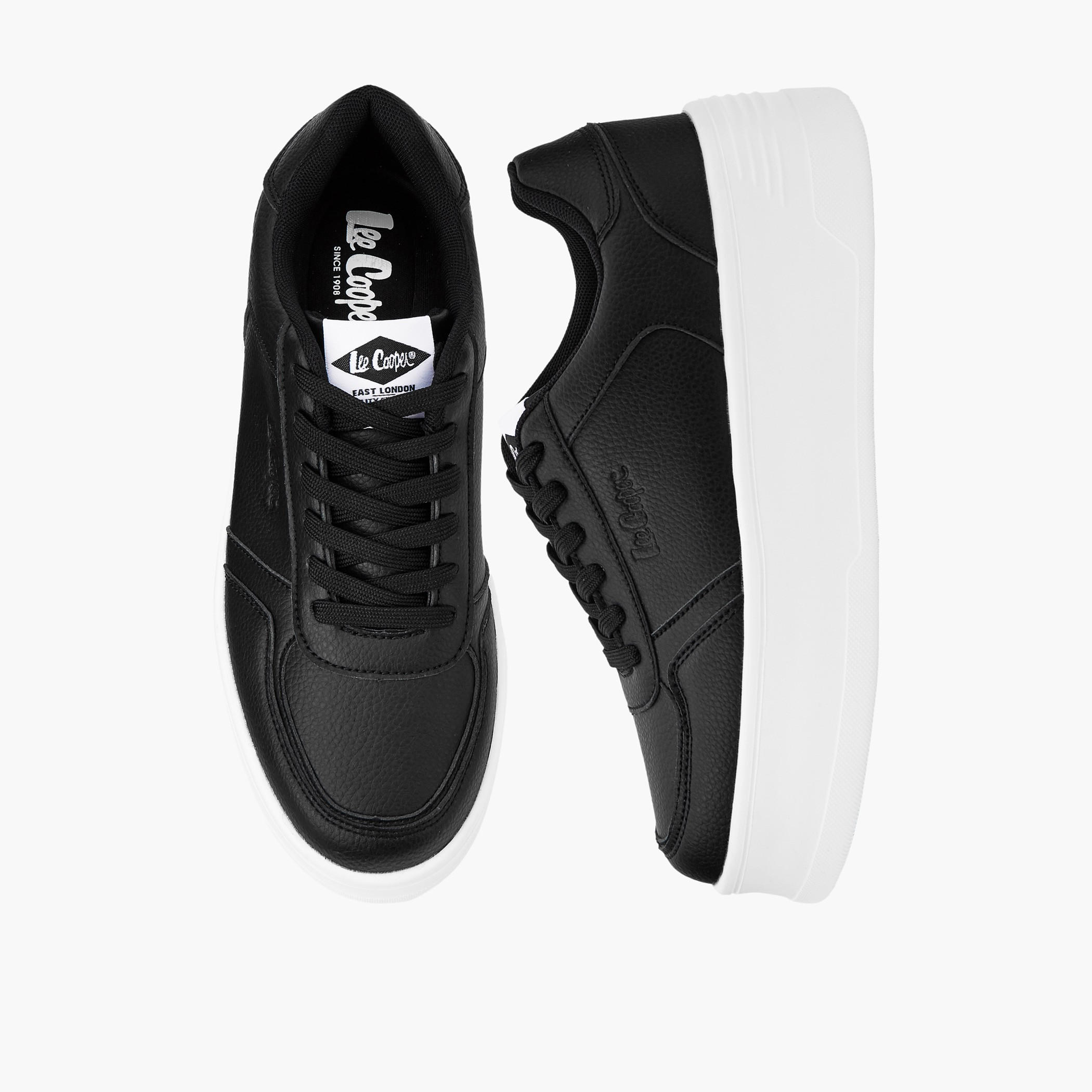 Lee Cooper Women's Solid Lace-Up Sneakers-women-shoes-sneakers-image-1