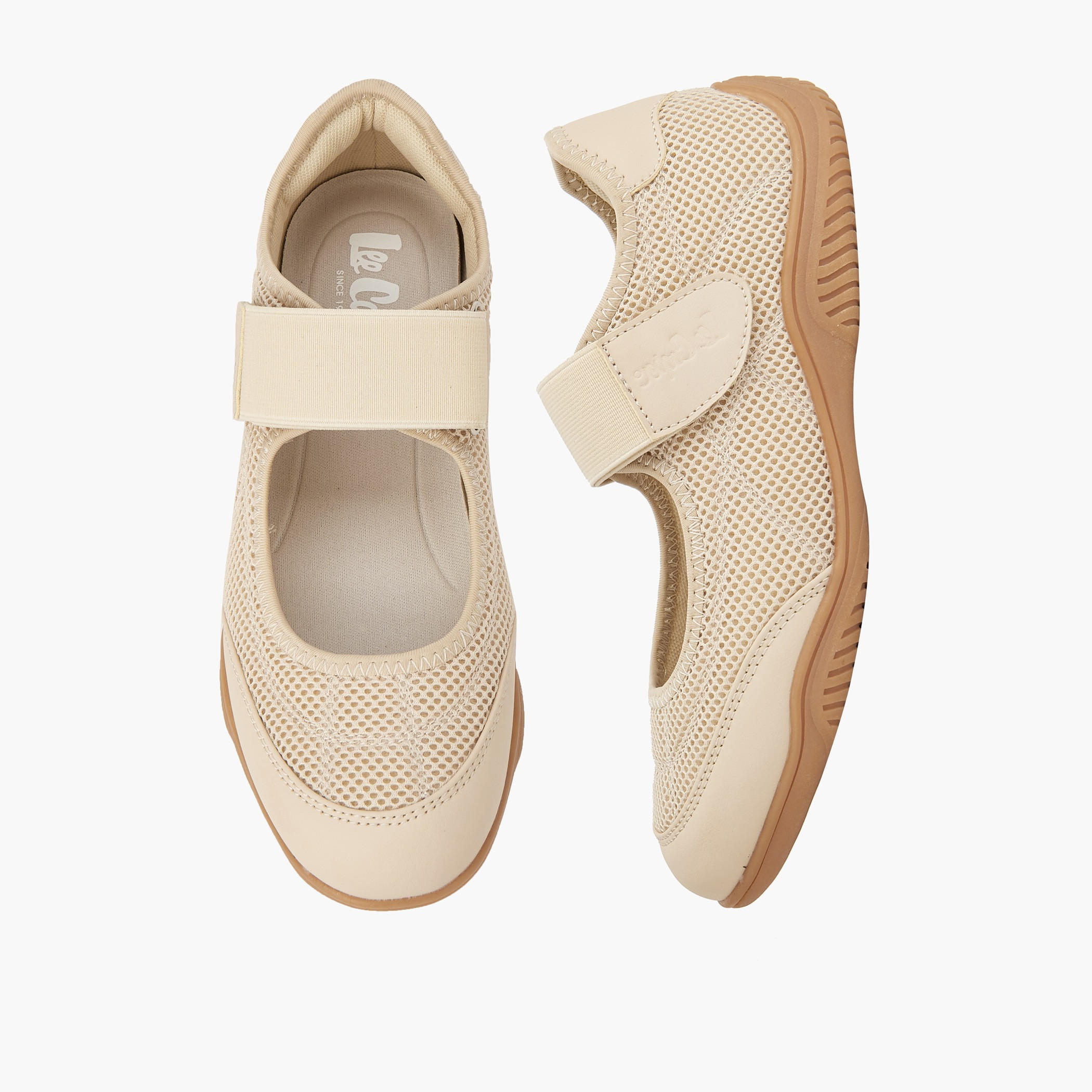 Lee Cooper Women's Textured Sneakers with Hook and Loop Closure-women-shoes-sneakers-image-1