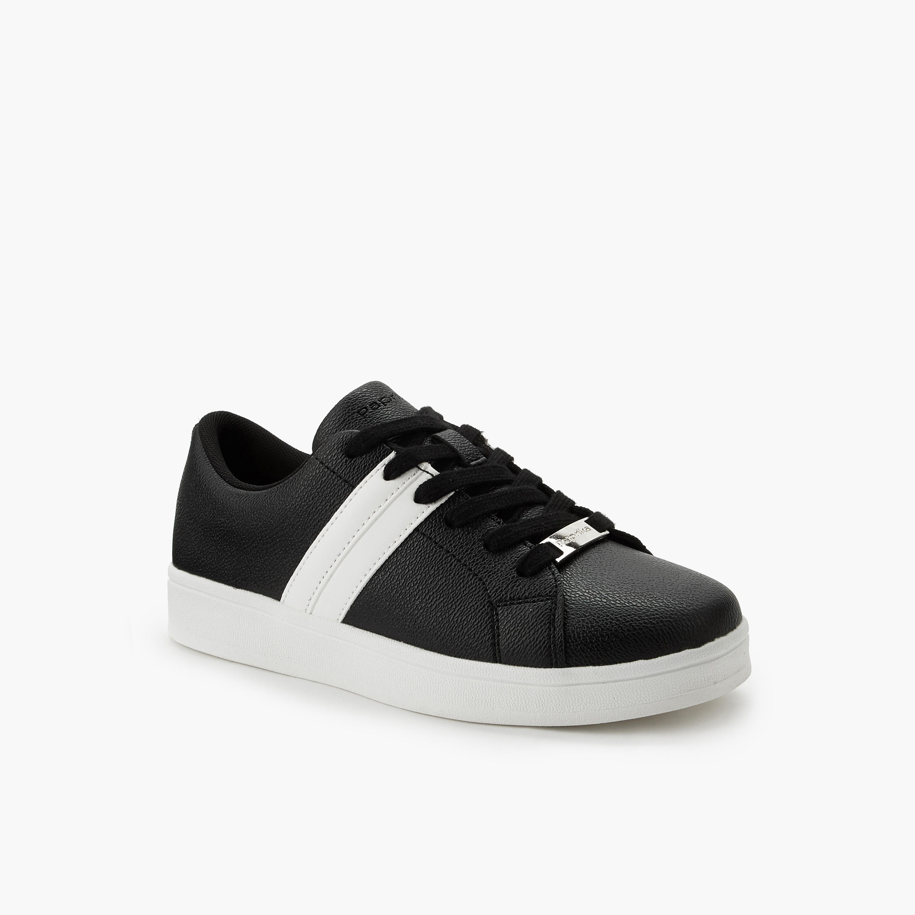 Paprika Women Lace-Up Ankle Sneakers-women-shoes-sneakers-image-2