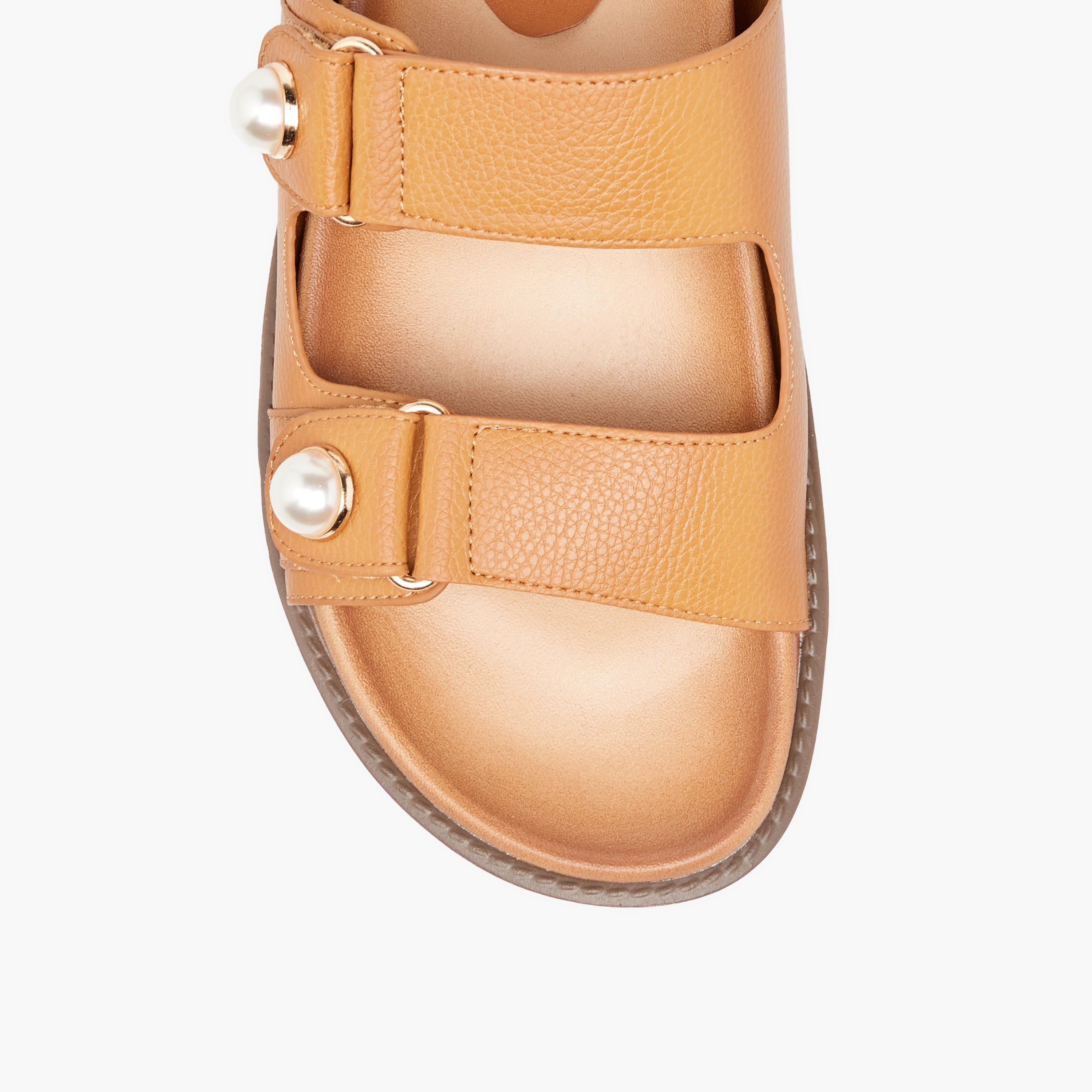 Celeste Women's Textured Slip-On Sandals-women-shoes-flats-sandals-image-3