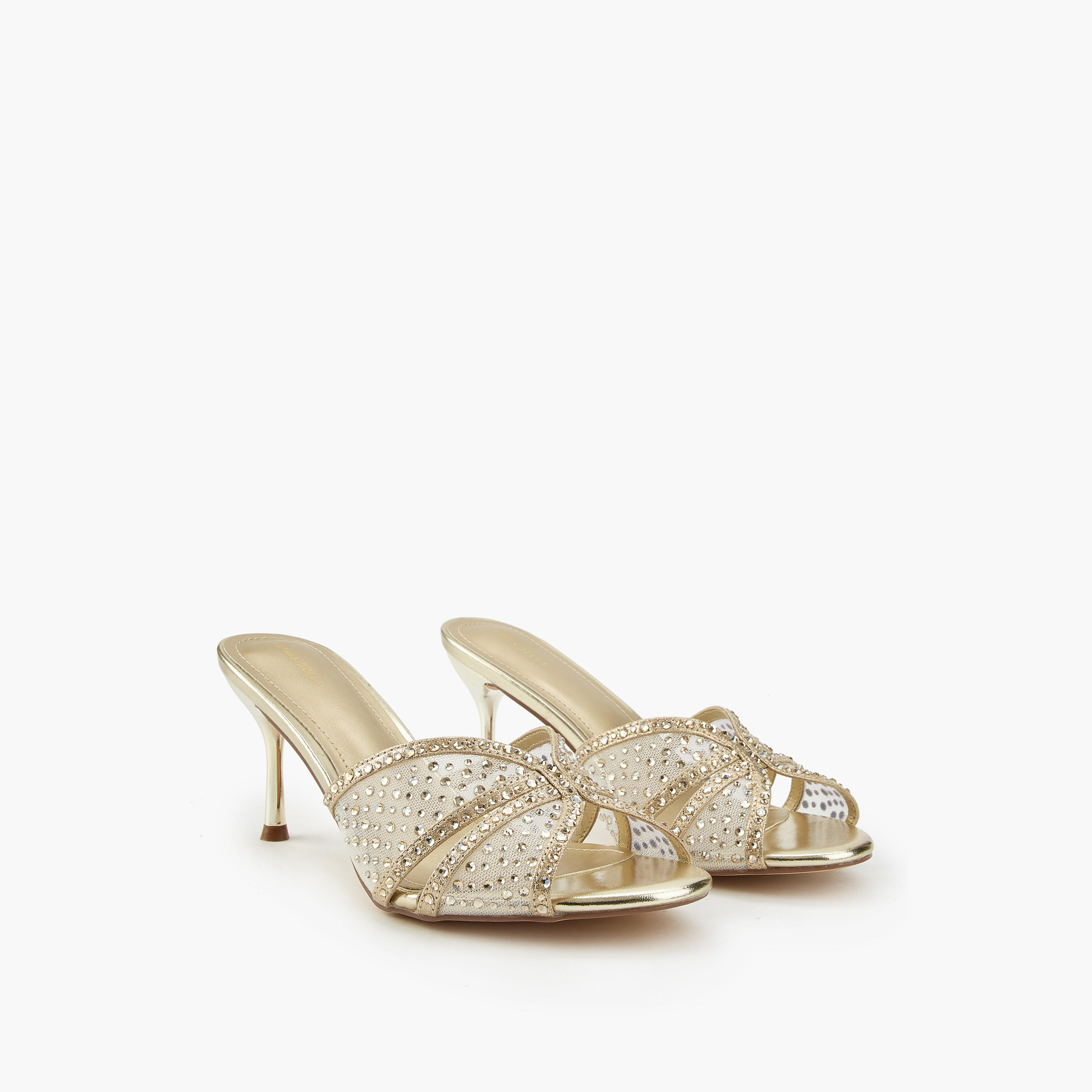 Flora Bella Embellished Slip-On Sandals with Stiletto Heels-women-shoes-sandals-heeled-image-1