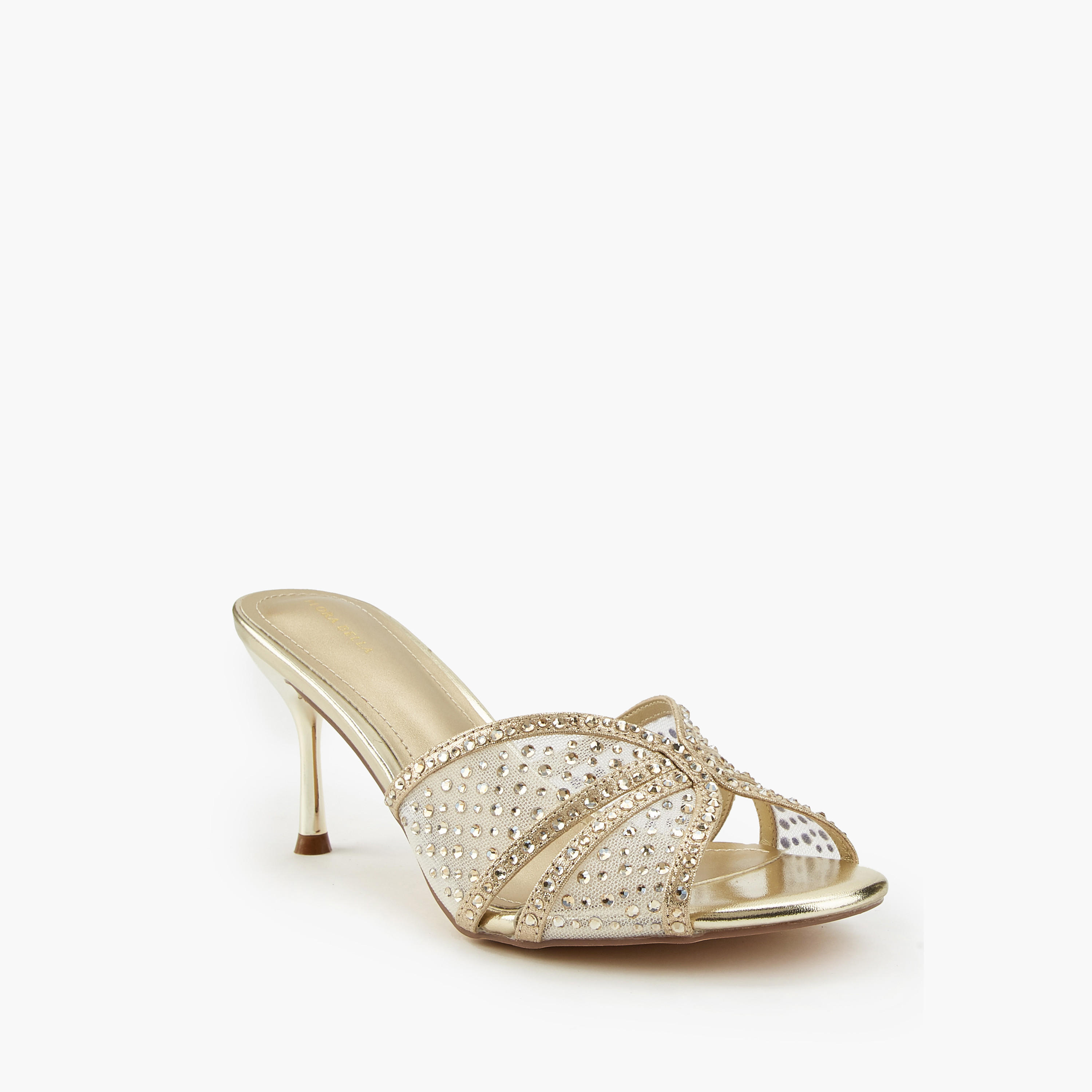 Flora Bella Embellished Slip-On Sandals with Stiletto Heels-women-shoes-sandals-heeled-image-3