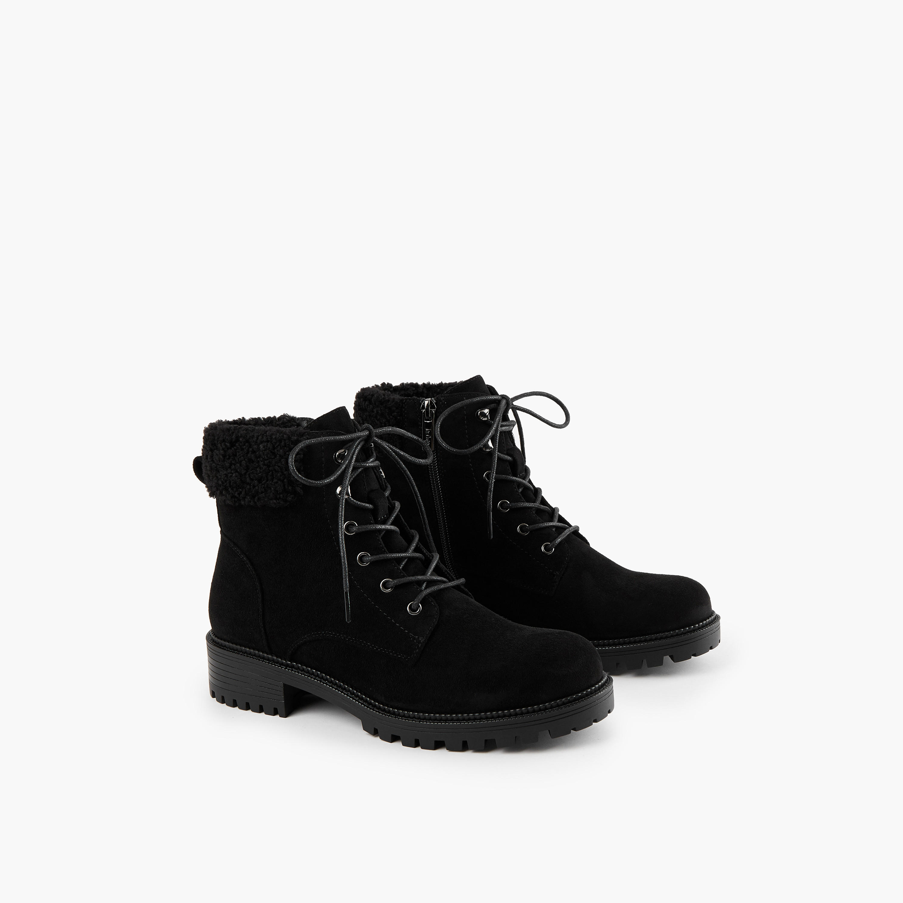 Lee Cooper Women's Solid Ankle Boots with Zip Closure-women-shoes-boots-image-1