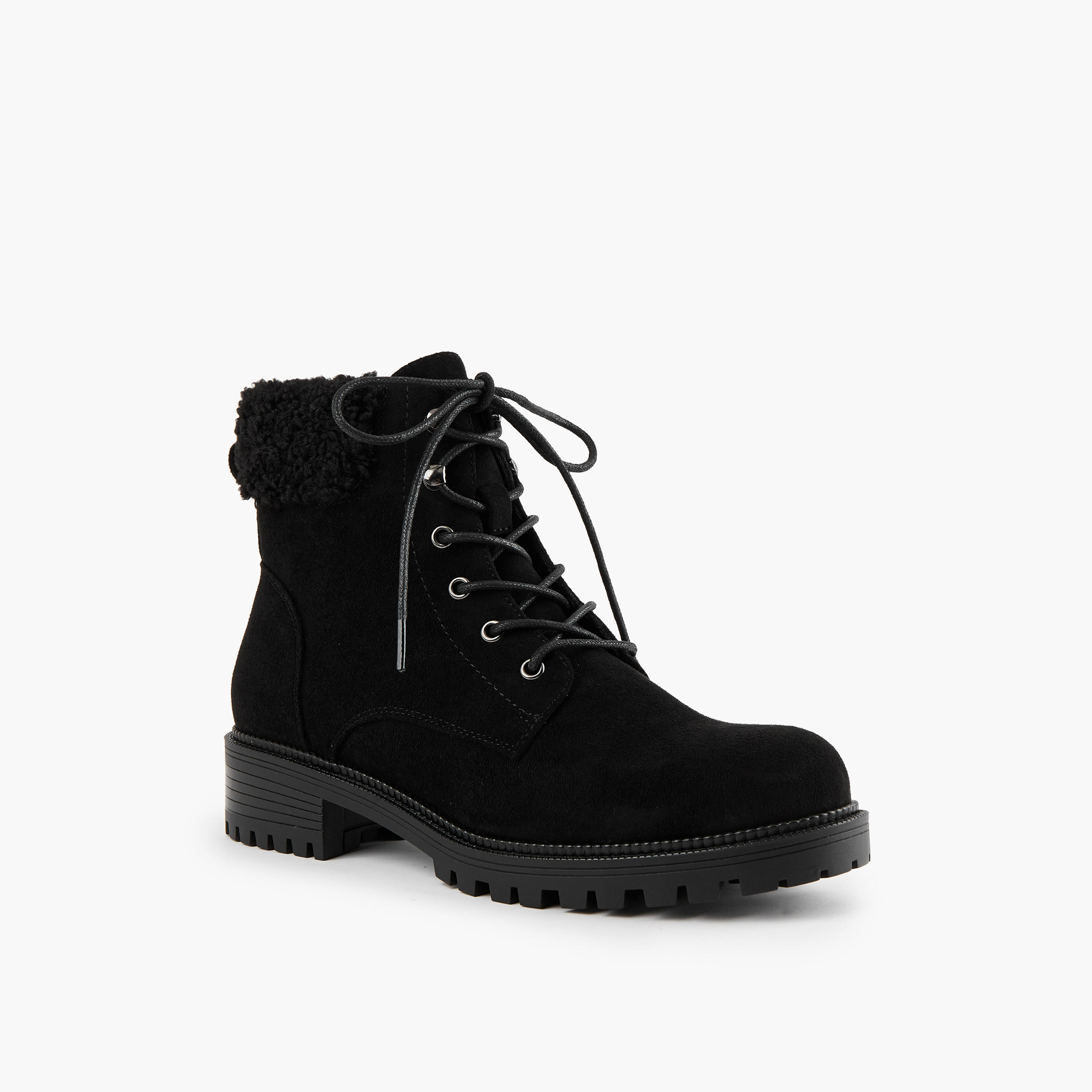 Lee Cooper Women's Solid Ankle Boots with Zip Closure-women-shoes-boots-image-2
