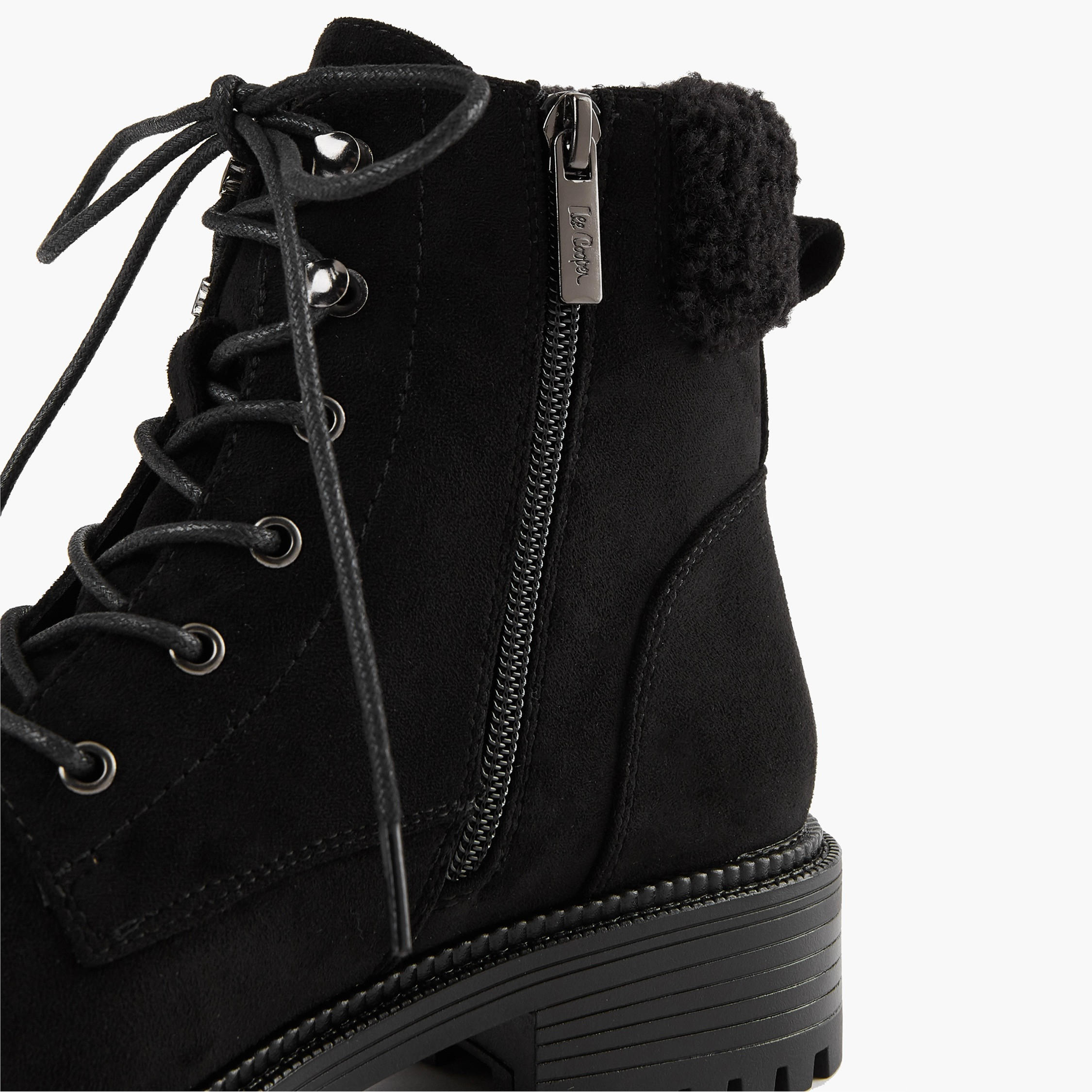 Lee Cooper Women's Solid Ankle Boots with Zip Closure-women-shoes-boots-image-4