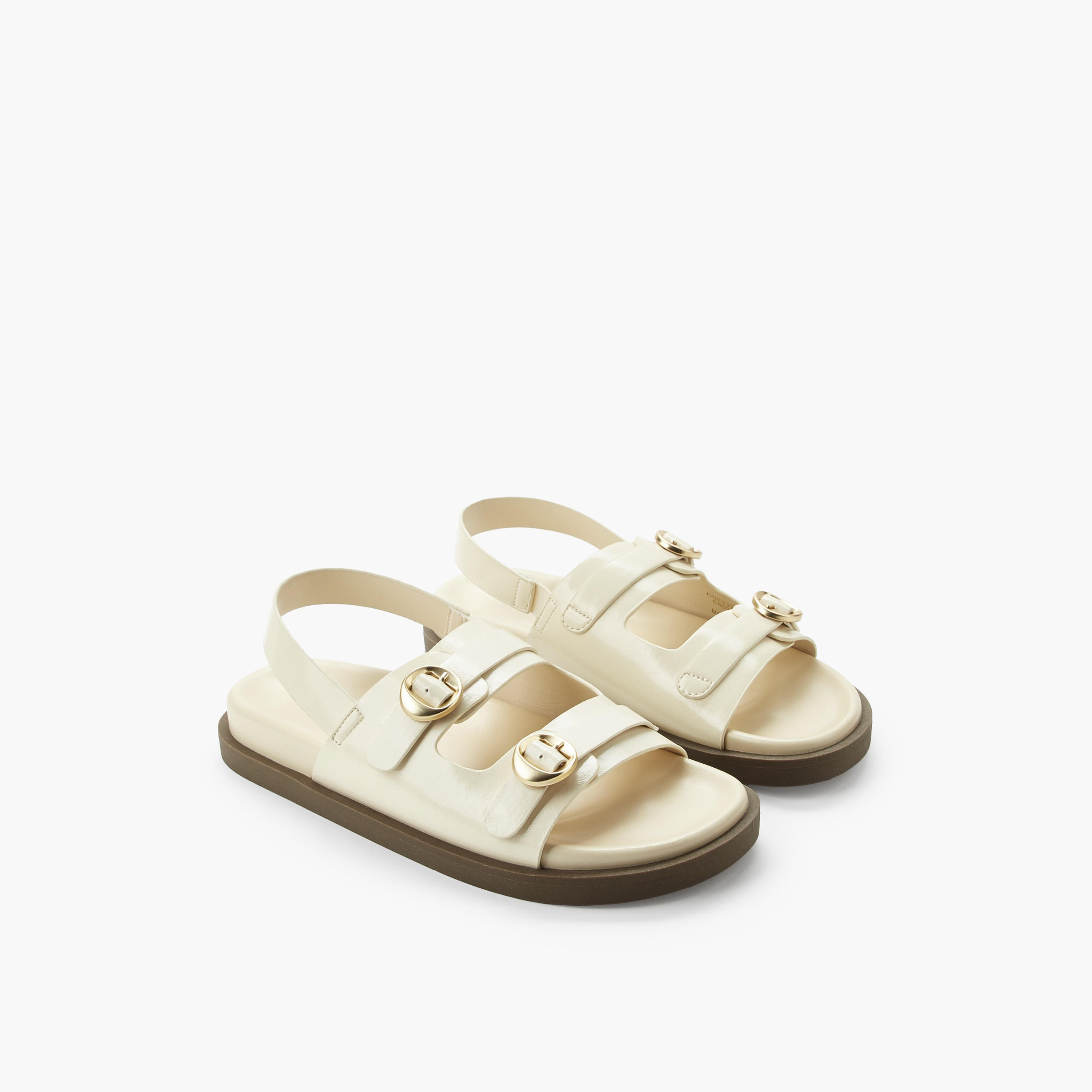 Flora Bella Women Buckle Detail Sandals-women-shoes-flats-sandals-image-1