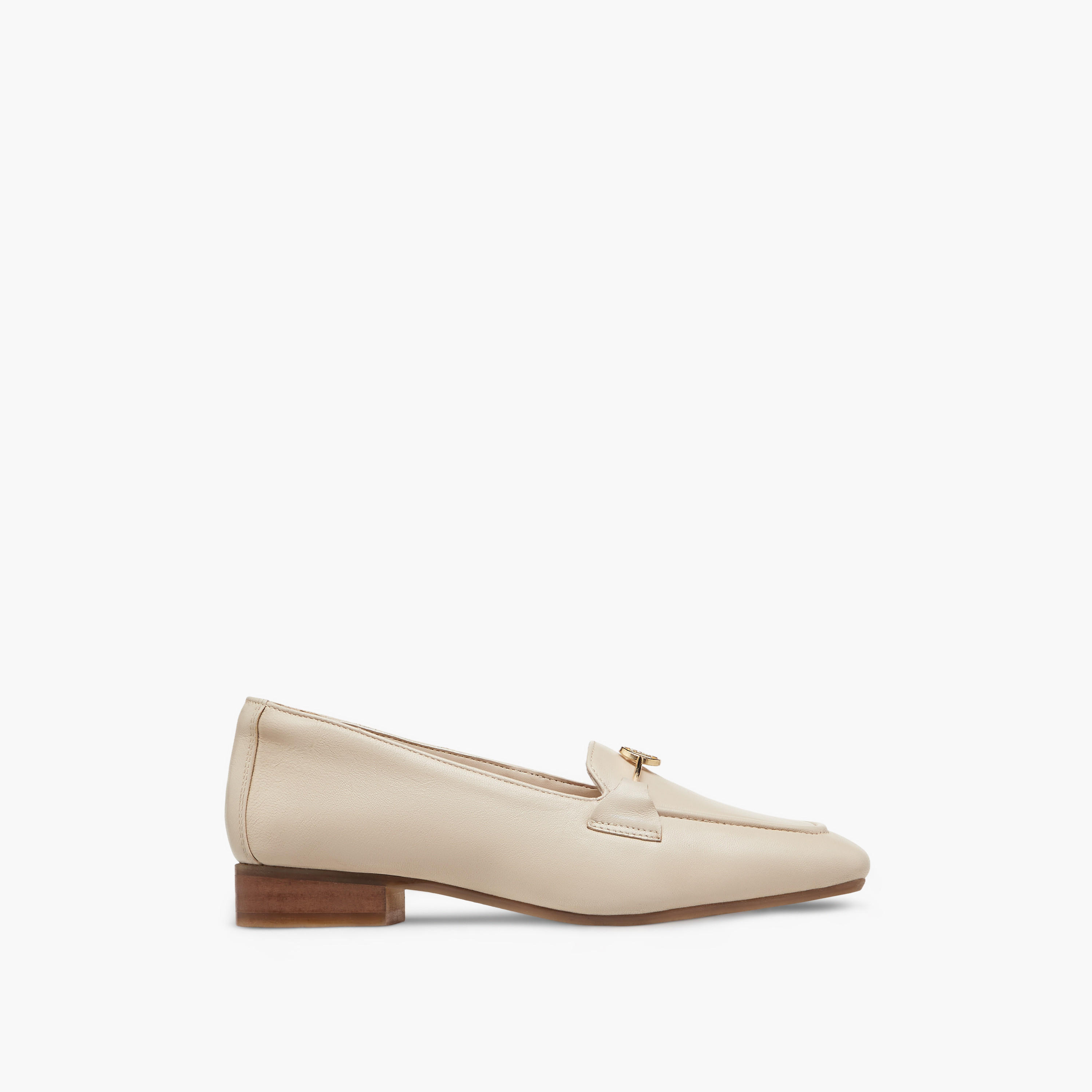 Paprika Buckle Detail Loafers with Block Heels-women-shoes-loafersandmoccasins-image-3