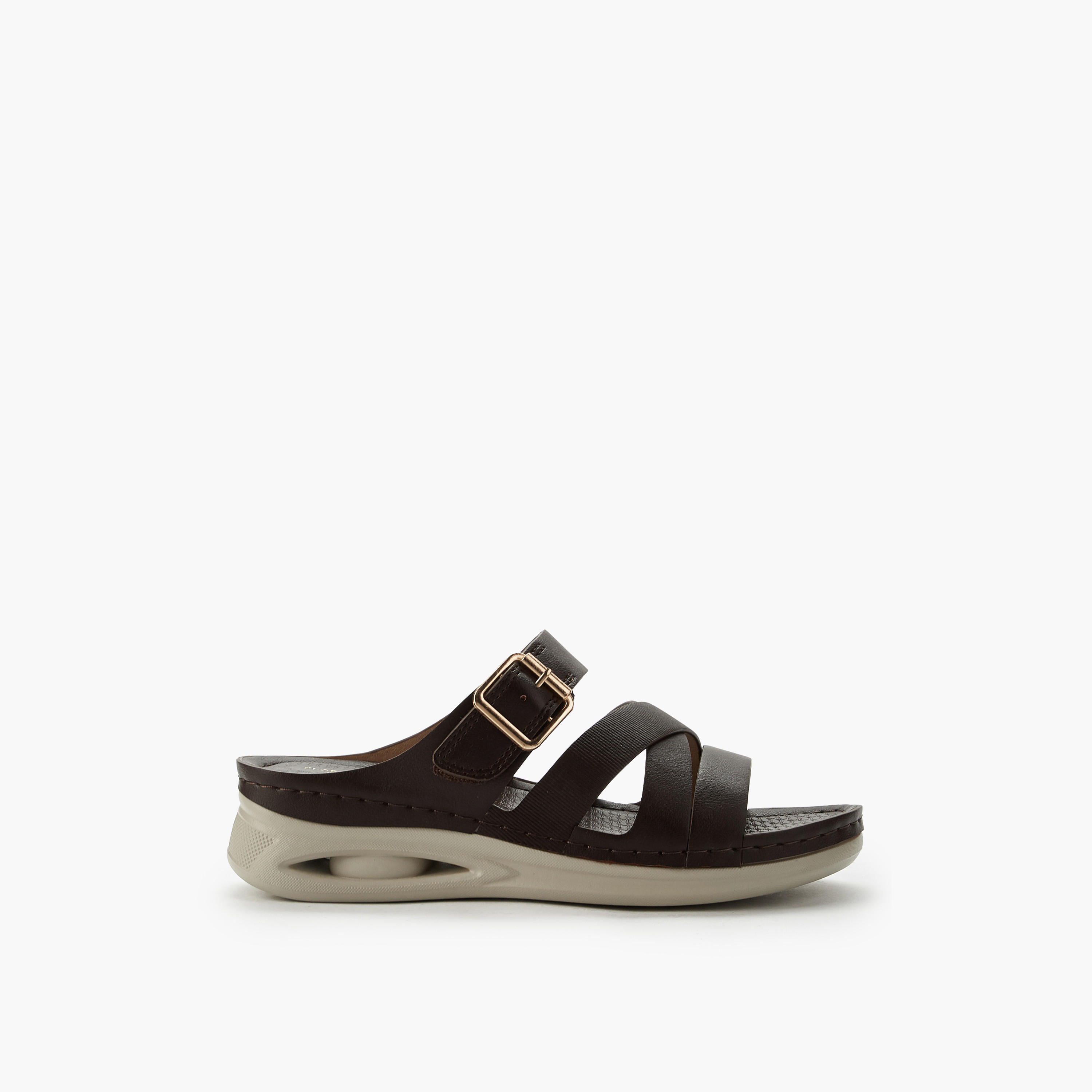Flora Bella Women Buckle Detail Comfort Sandals-women-shoes-flats-sandals-image-3