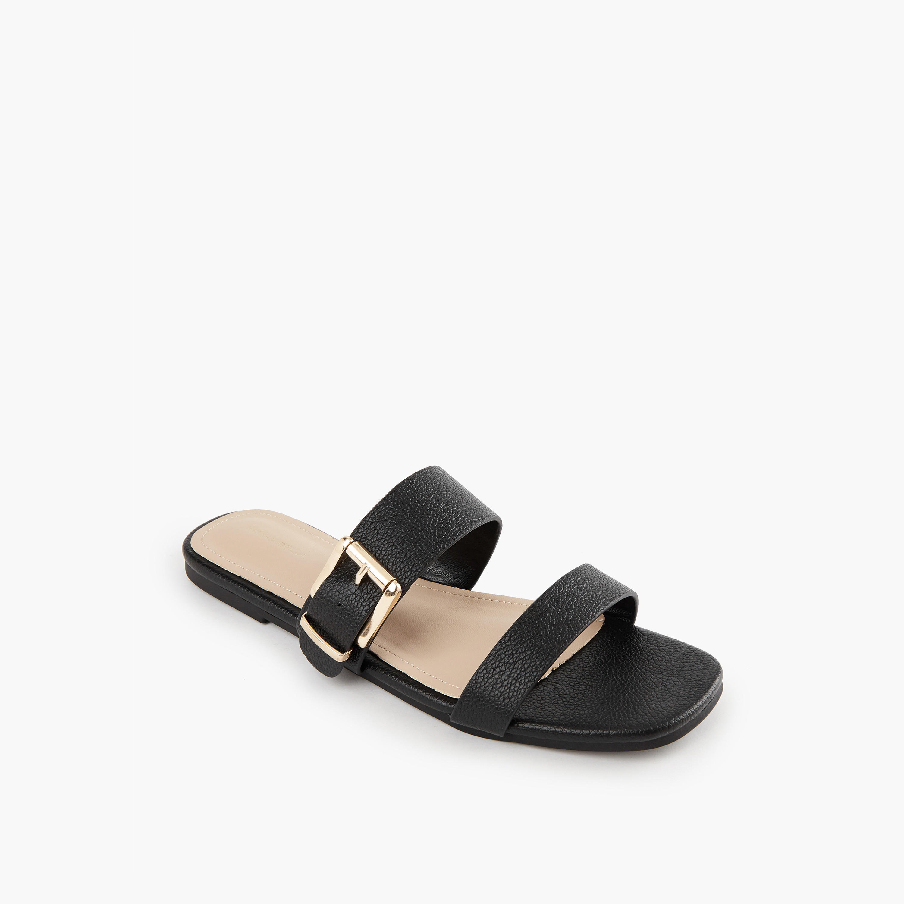Flora Bella Buckle Accent Slip-On Flat Sandals-women-shoes-flats-sandals-image-2