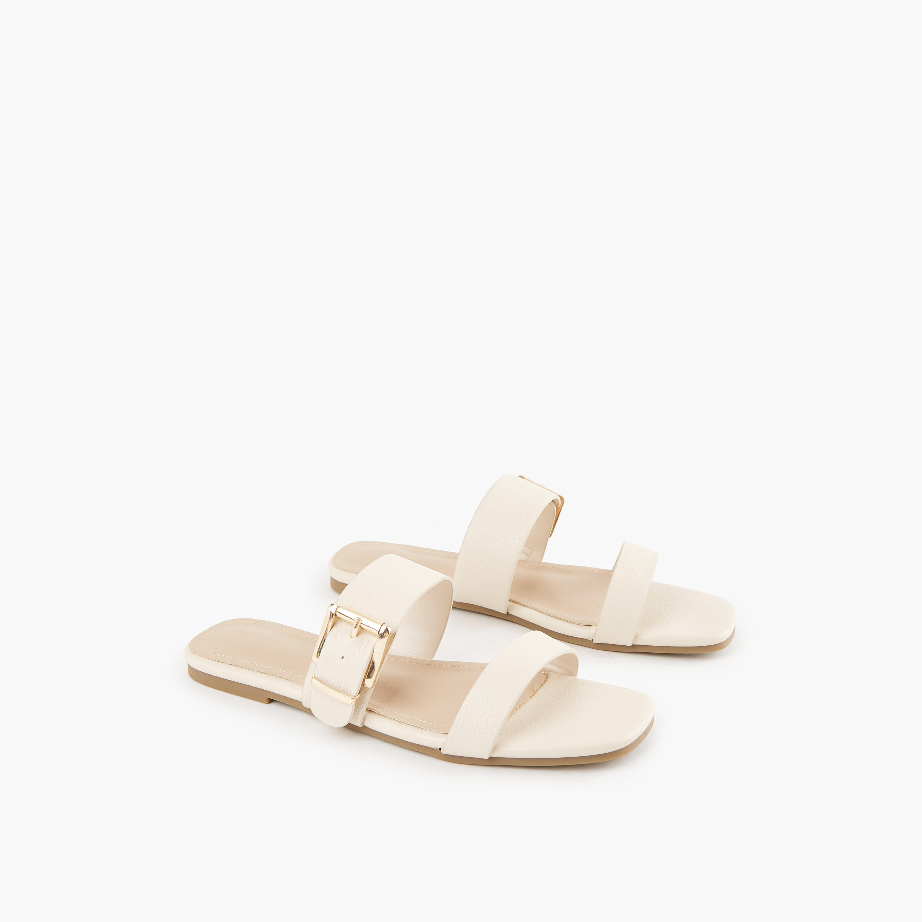 Flora Bella Buckle Accent Slip-On Flat Sandals-women-shoes-flats-sandals-image-1