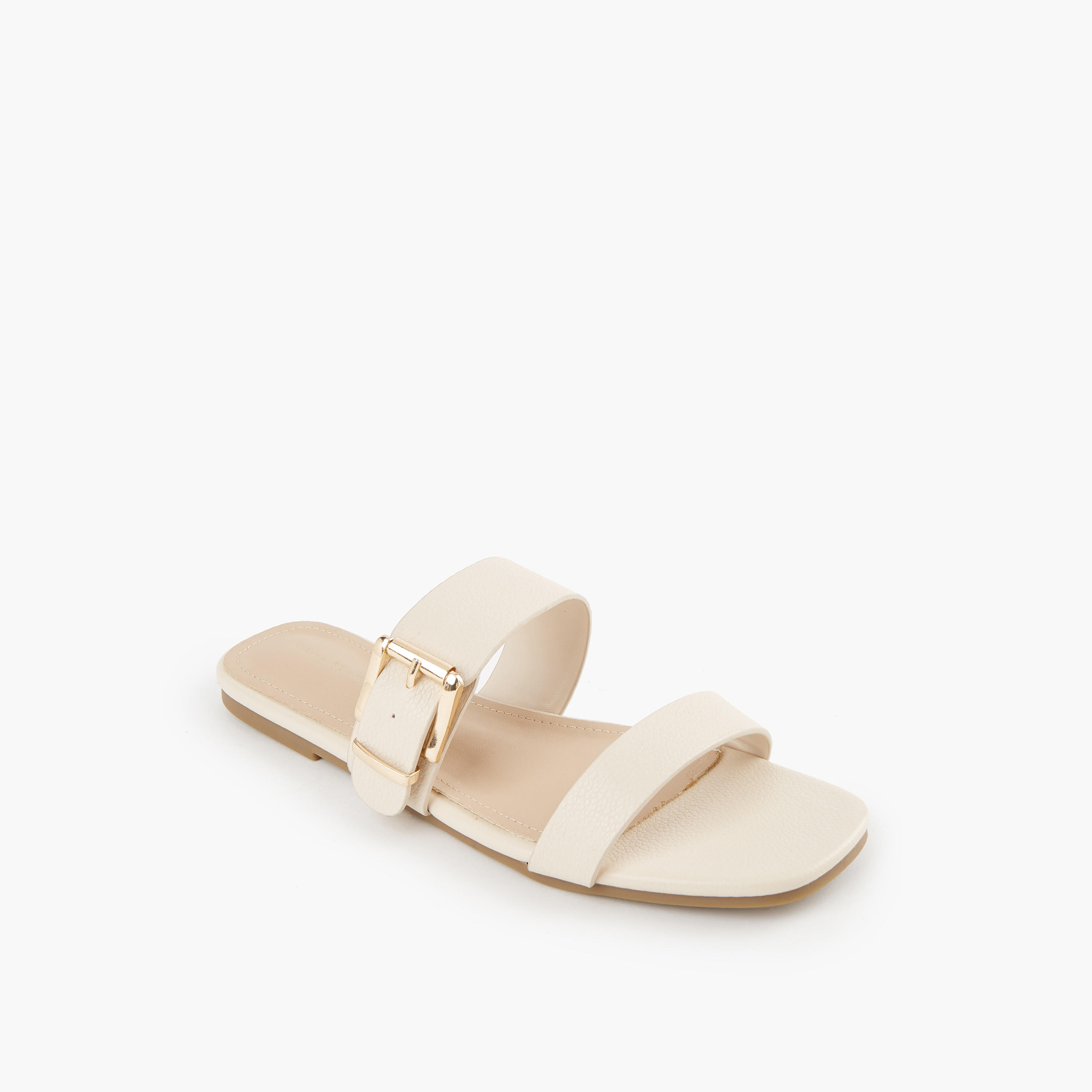Flora Bella Buckle Accent Slip-On Flat Sandals-women-shoes-flats-sandals-image-2
