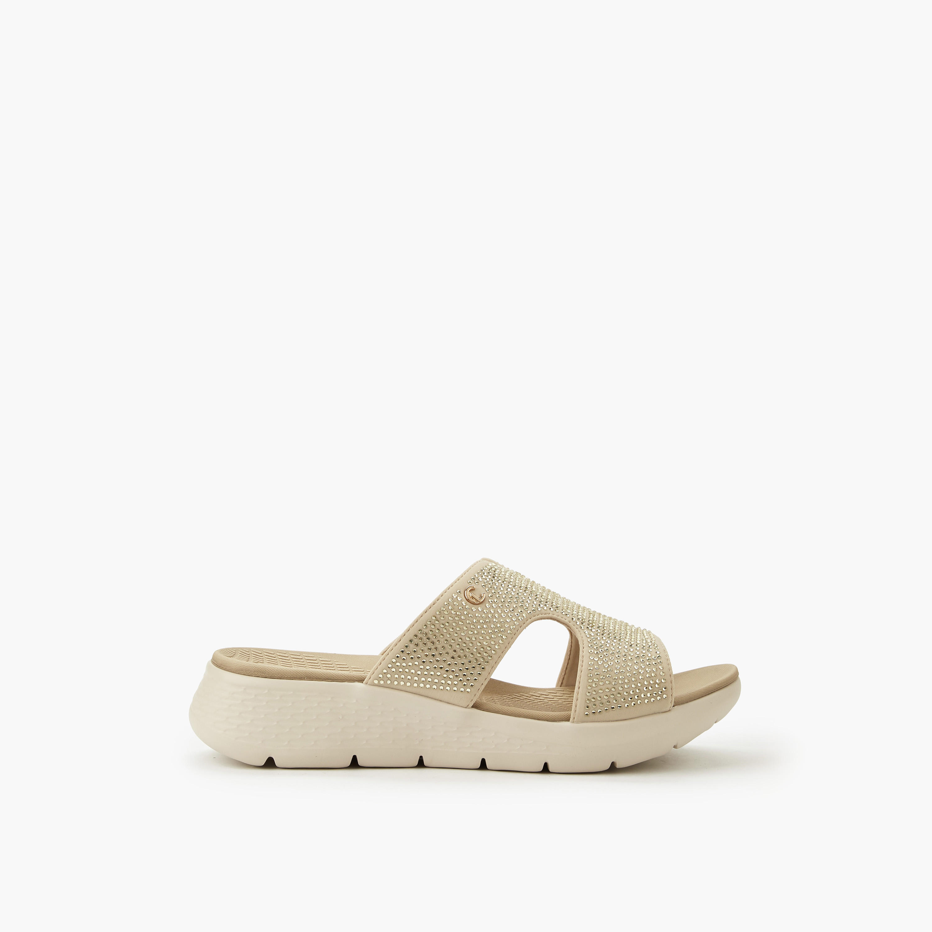 Le Confort Women Embellished Slide Sandals-women-shoes-sandals-heeled-image-2
