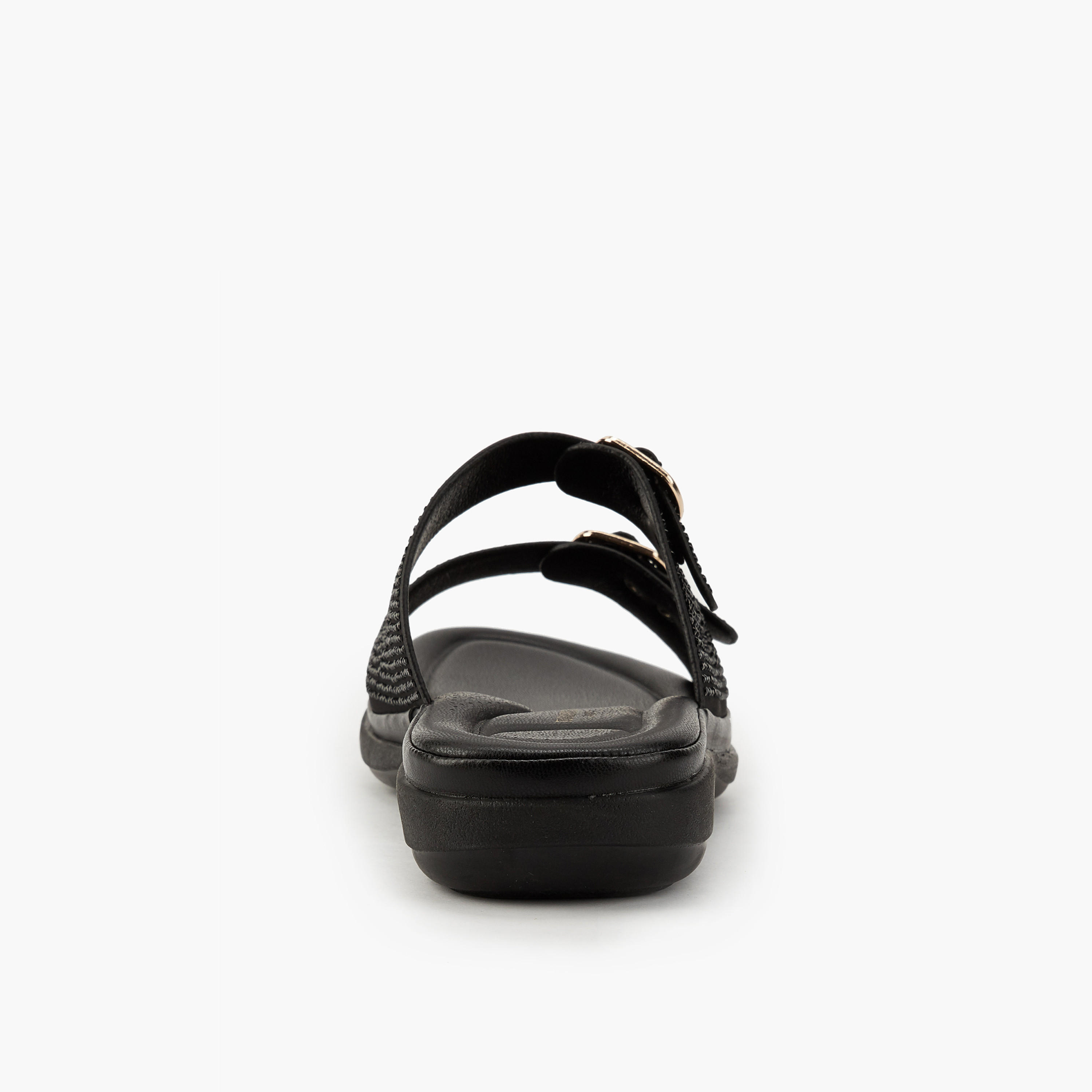 Flora Bella Embellished Buckle Detail Slip-On Sandals-women-shoes-flats-sandals-image-5