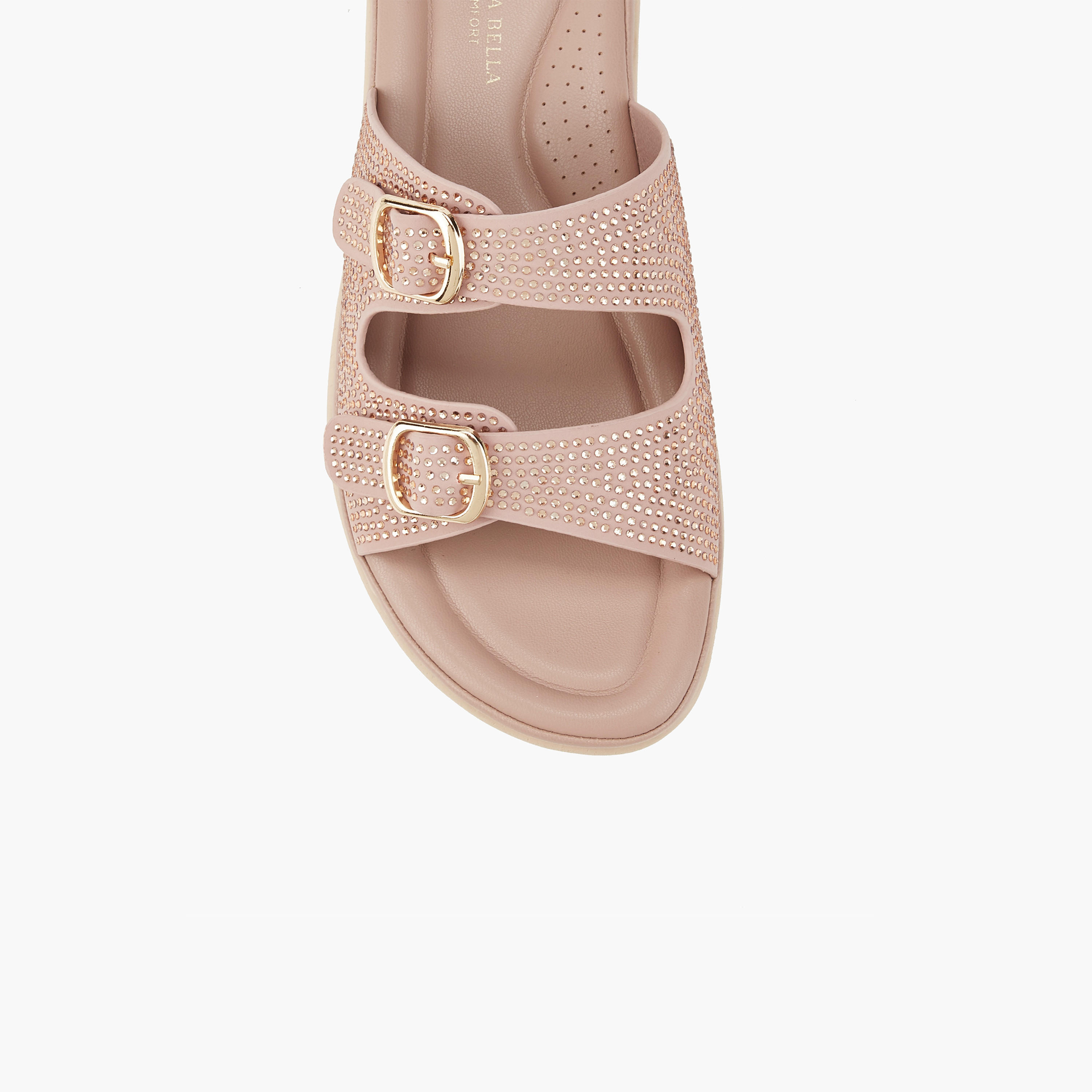 صندل سهل الارتداء مزين بتفاصيل إبزيم من فلورا بيلا-women-shoes-flats-sandals-image-4