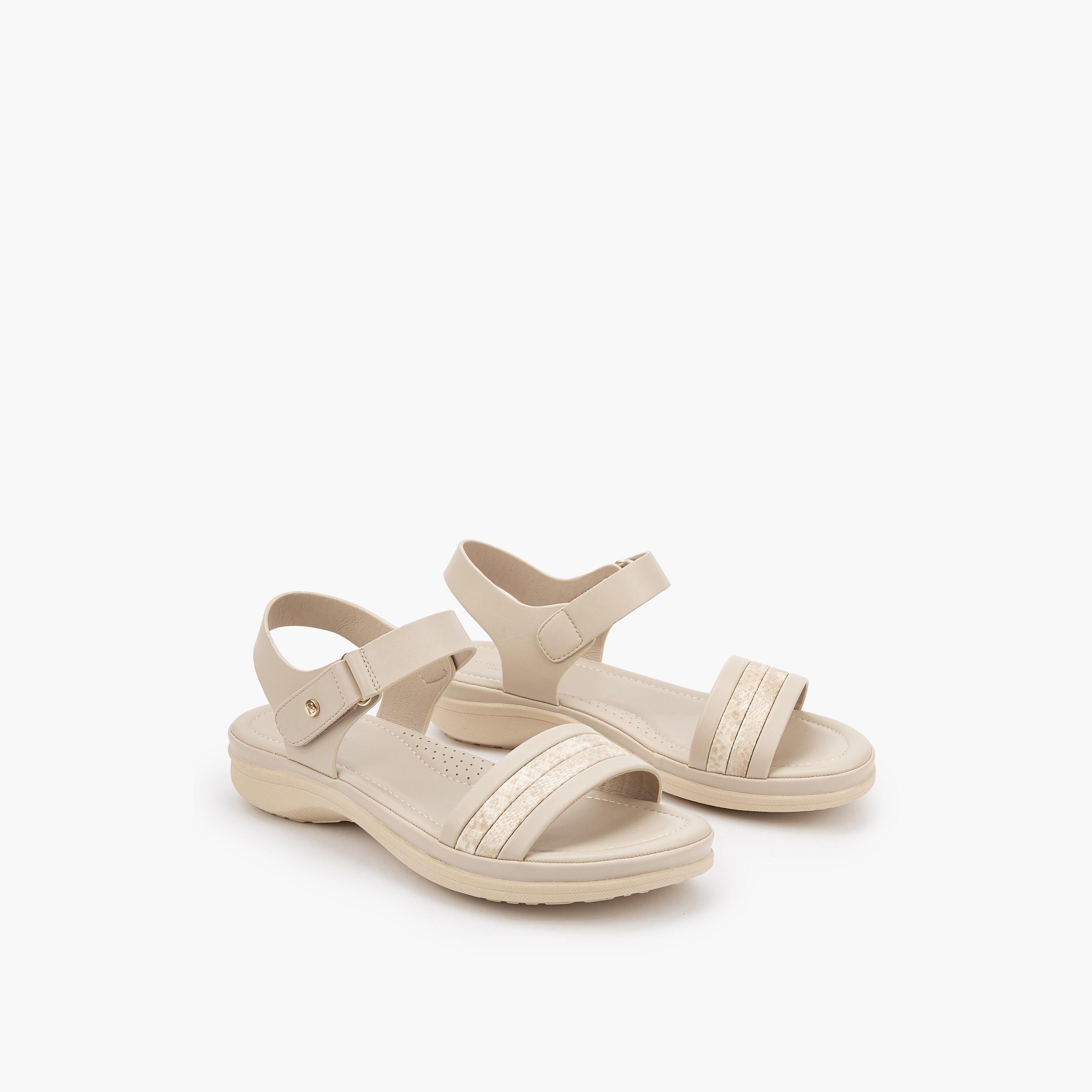Flora Bella Women Textured Hook and Loop Sandals-women-shoes-flats-sandals-image-1