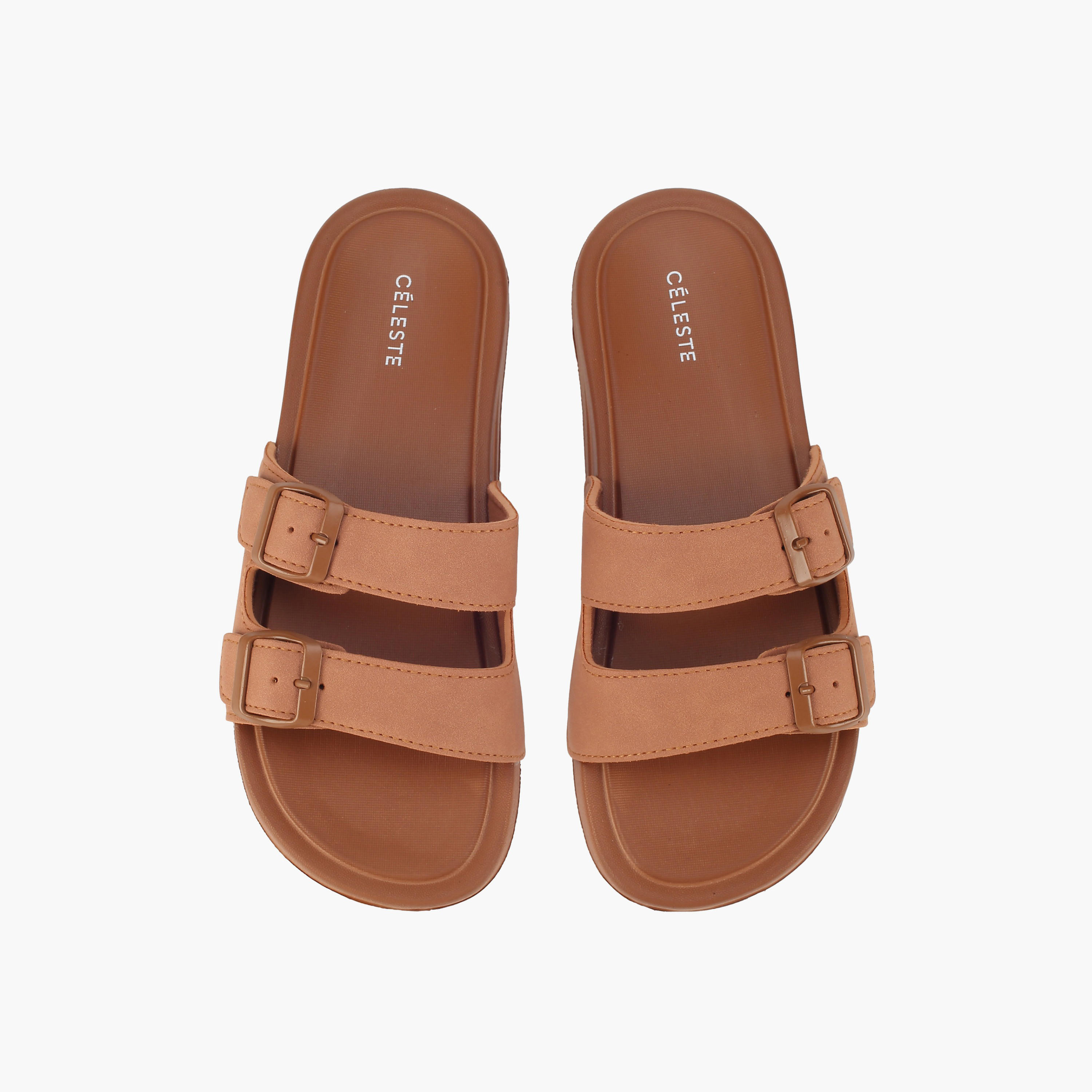 Celeste Women Buckle Detail Slides-women-shoes-flipflopsandslides-image-1