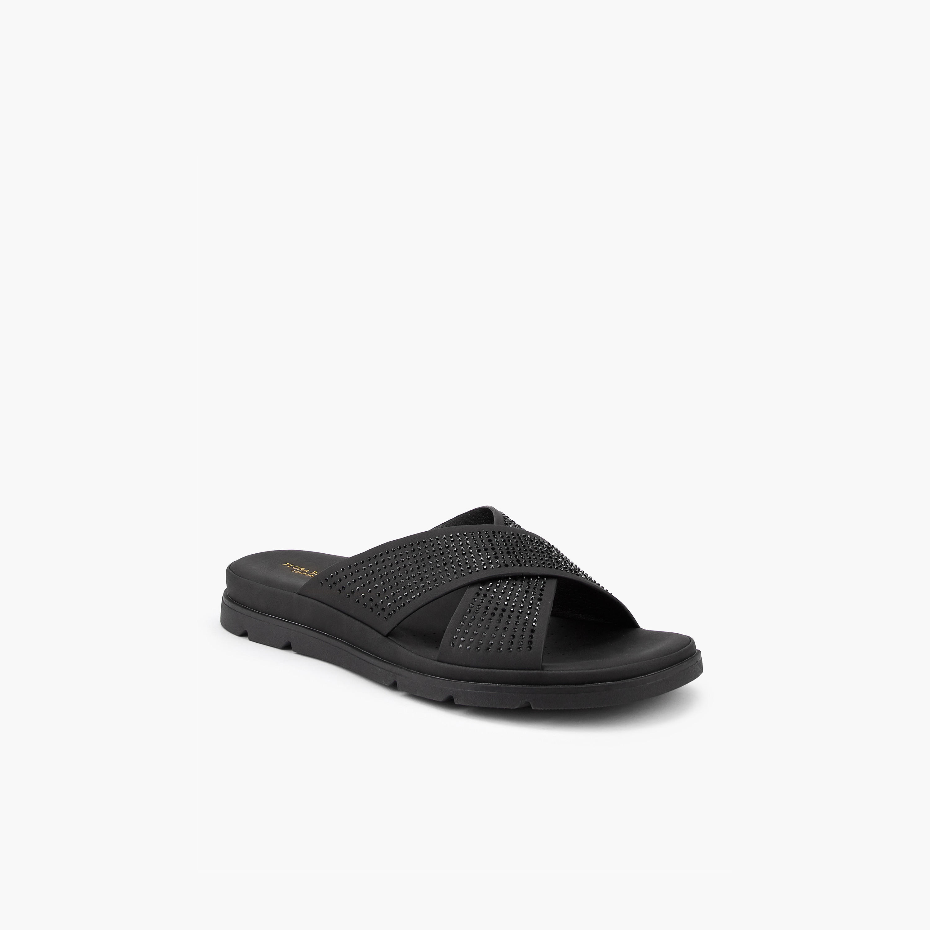 Flora Bella Embellished Slip-On Cross Strap Sandals-women-shoes-flats-sandals-image-3