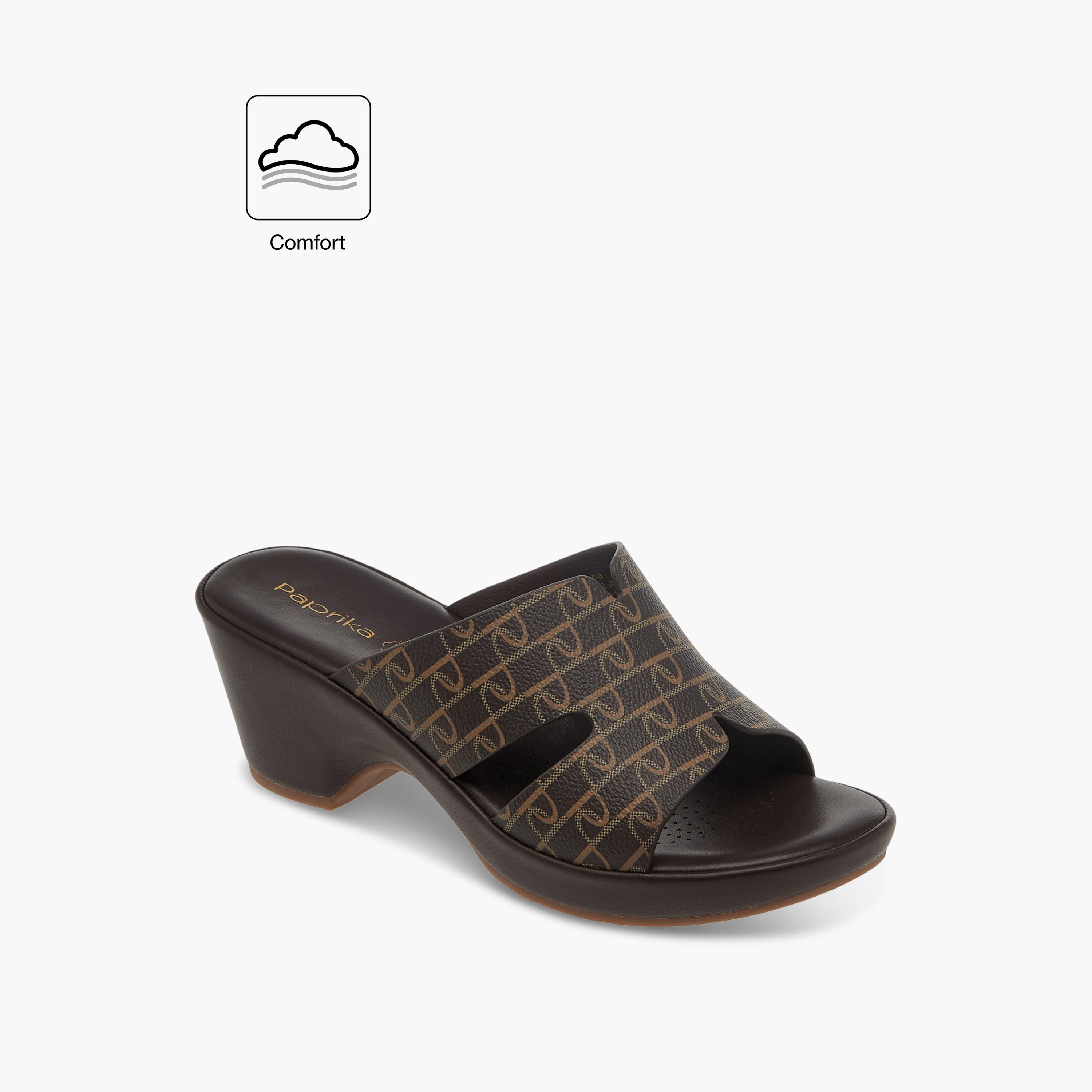 صندل مريح سهل الارتداء بكعب سميك وطبعات من بابريكا-women-shoes-sandals-heeled-image-2