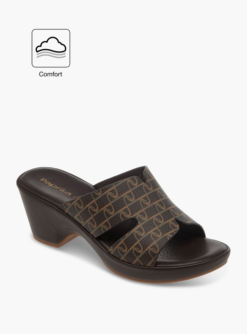صندل مريح سهل الارتداء بكعب سميك وطبعات من بابريكا-women-shoes-sandals-heeled-image-2