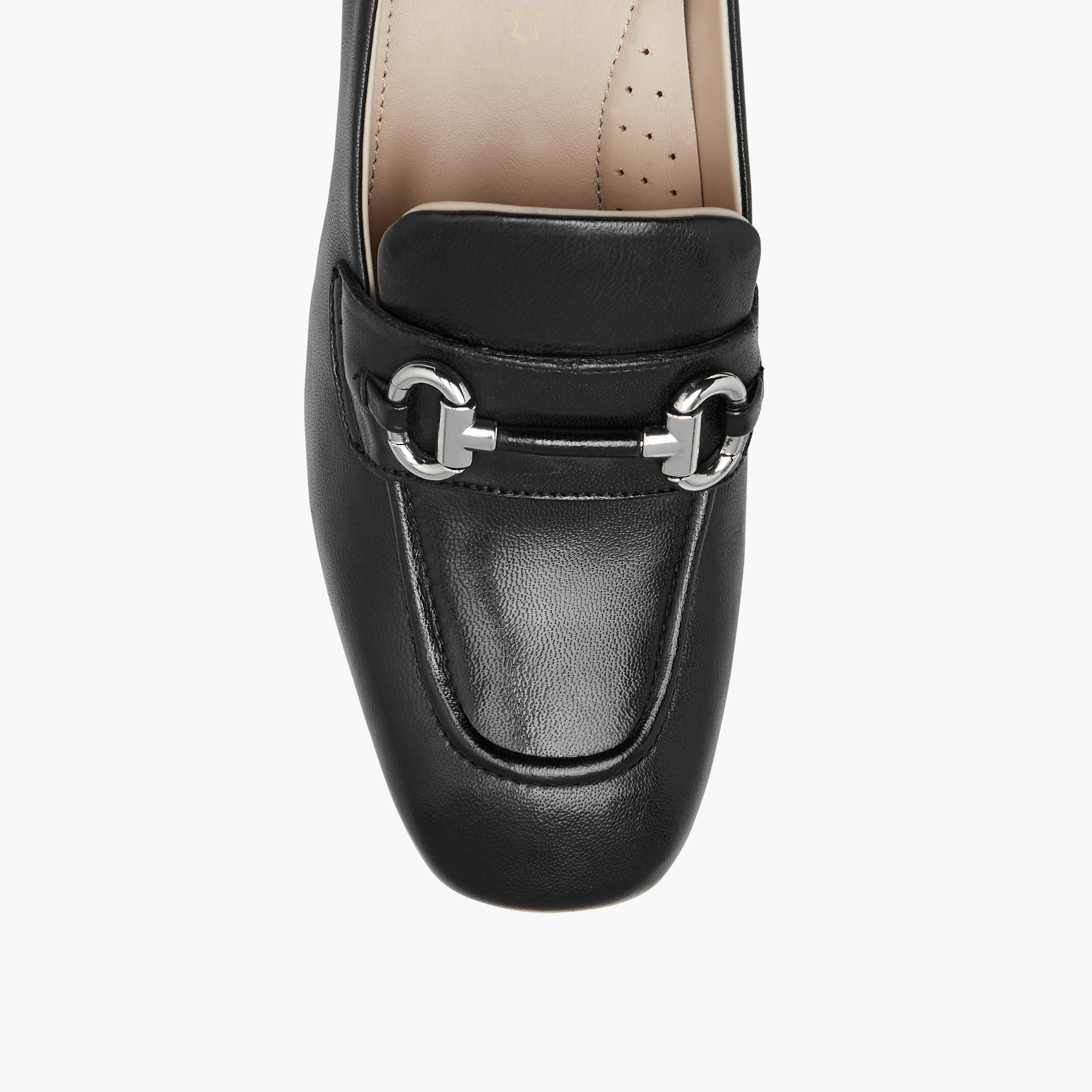 Paprika Metallic Accent Slip-On Loafers with Block Heels-women-shoes-heels-image-4