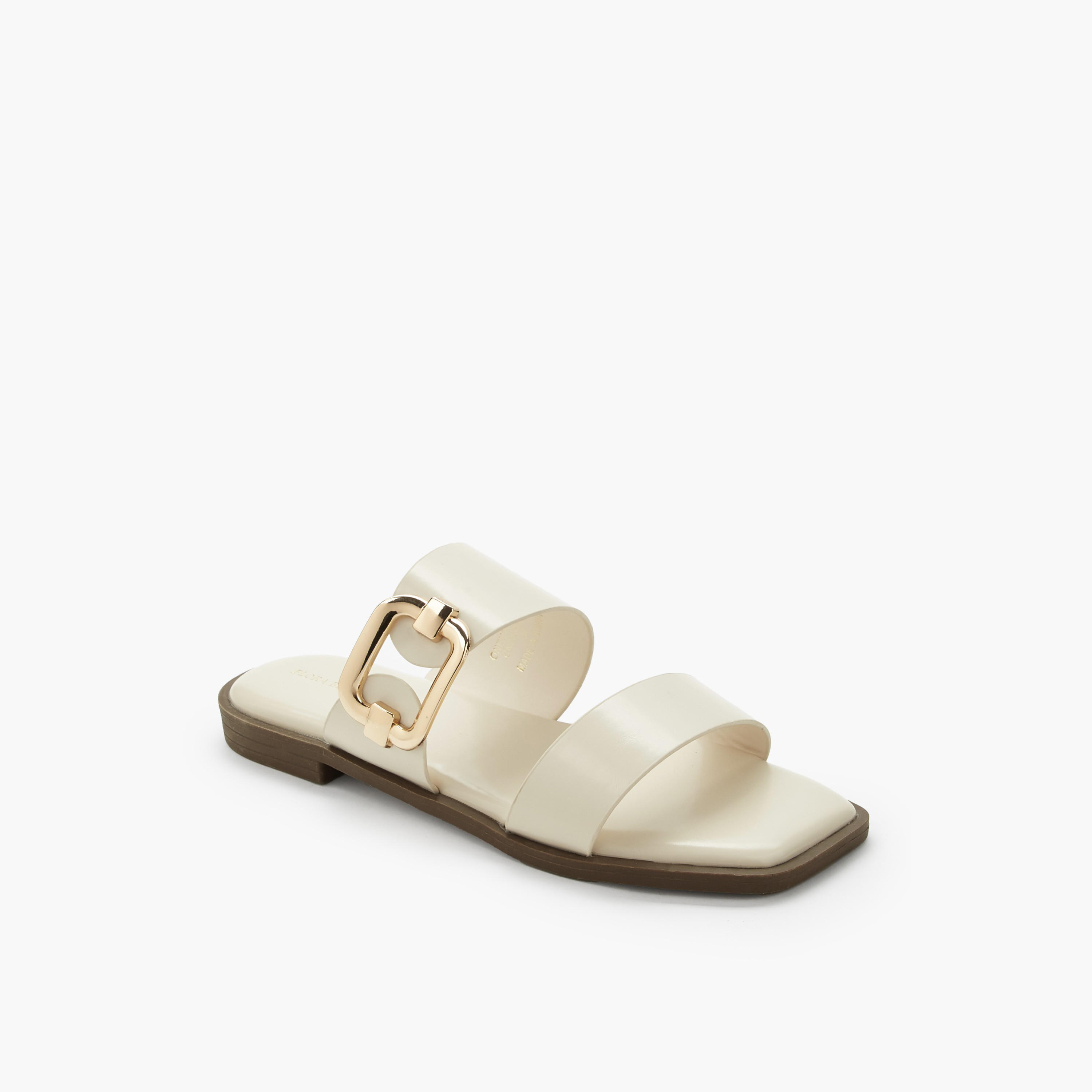 Flora Bella Women Buckle Detail Sandals-women-shoes-flats-sandals-image-2
