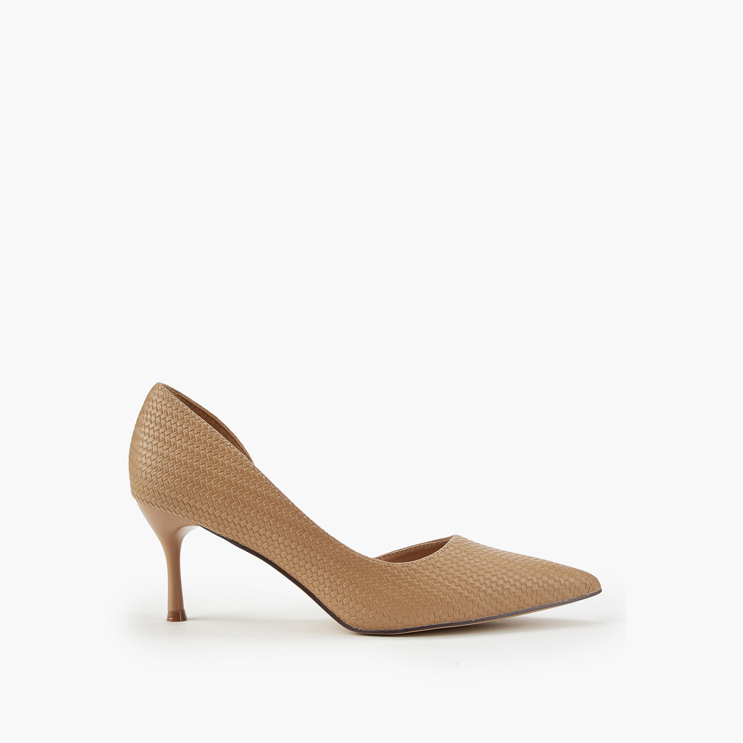 حذاء دورساي بارز الملمس بكعب ستيليتو من فلورا بيلا-women-shoes-heels-image-2