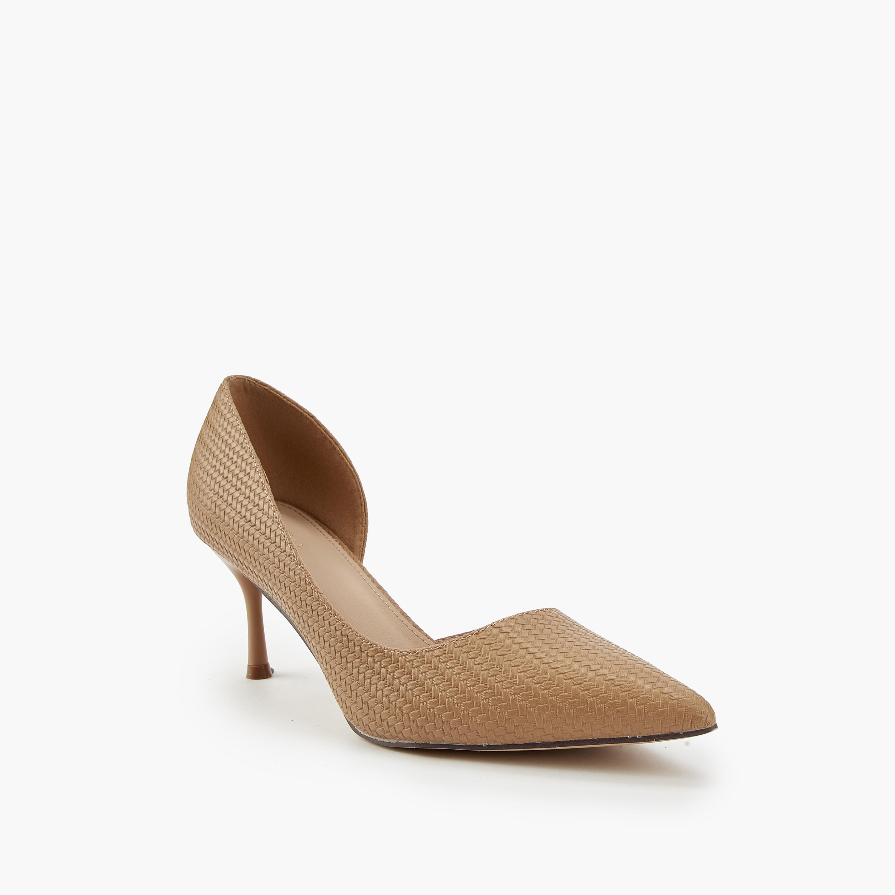 حذاء دورساي بارز الملمس بكعب ستيليتو من فلورا بيلا-women-shoes-heels-image-3