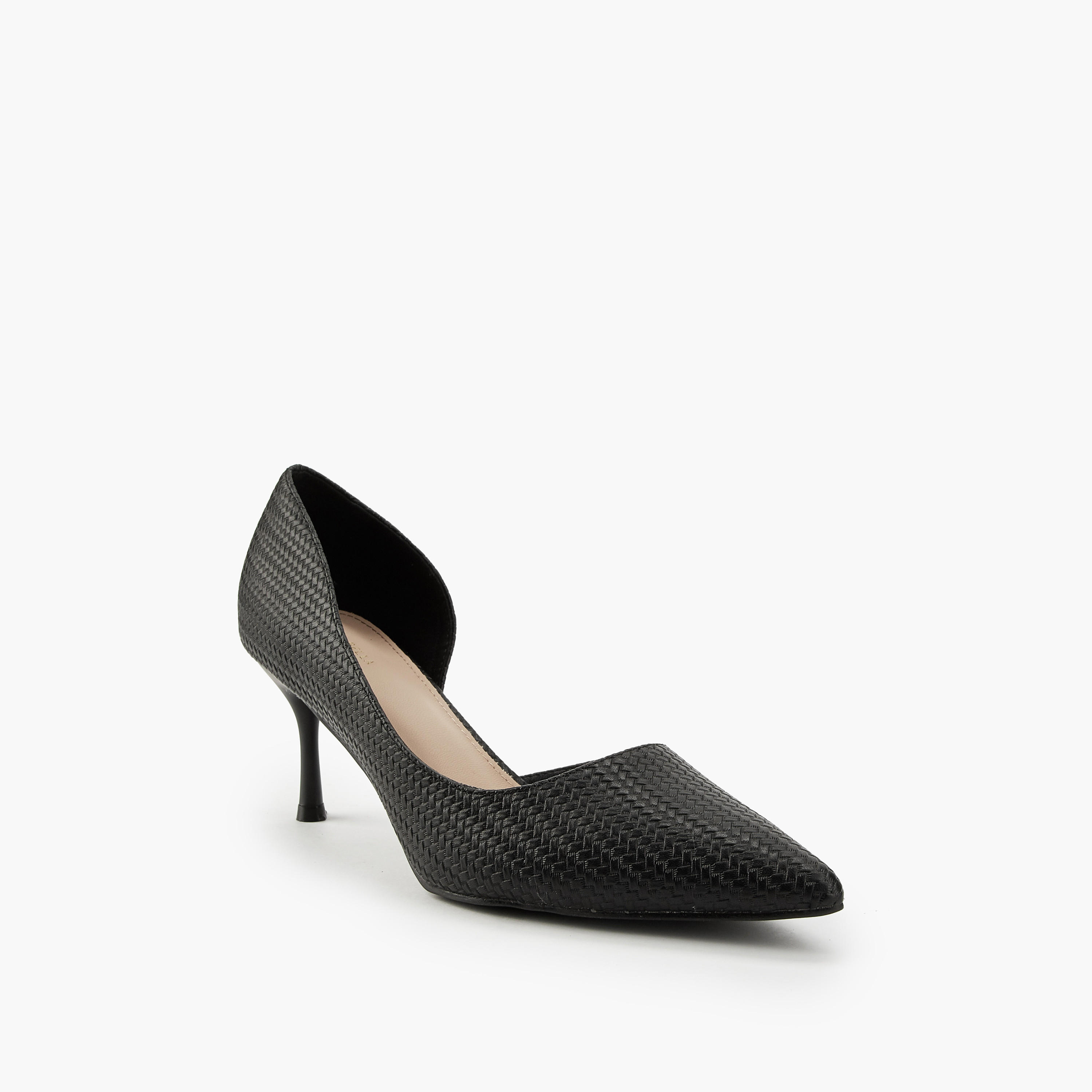 Flora Bella Textured D'Orsay Shoes with Stiletto Heels-women-shoes-heels-image-3