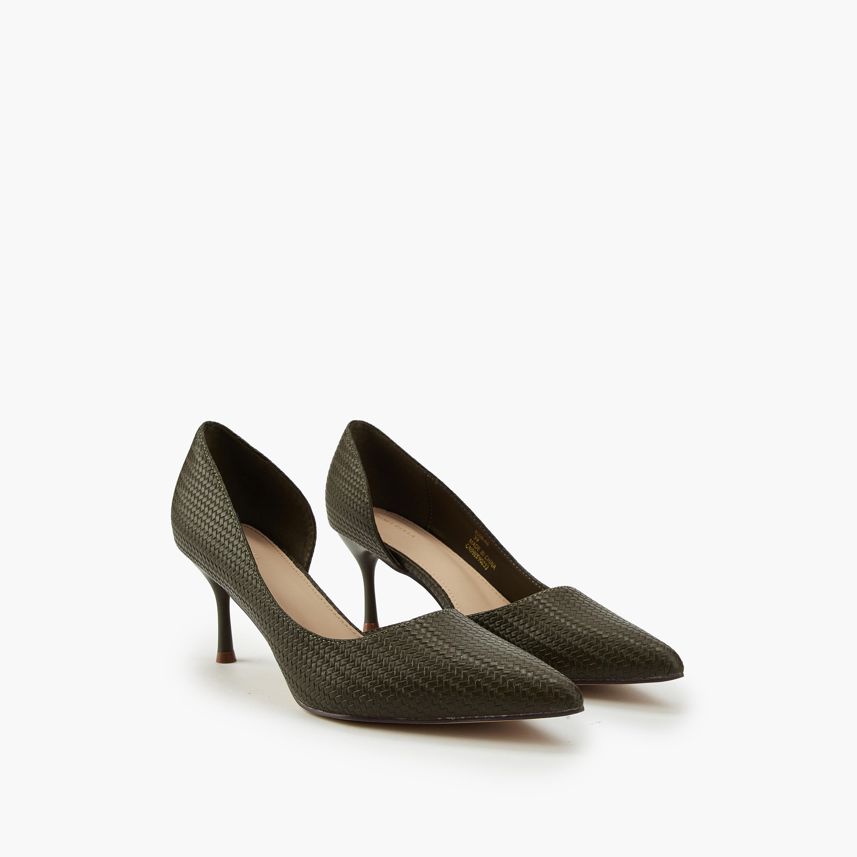 حذاء دورساي بارز الملمس بكعب ستيليتو من فلورا بيلا-women-shoes-heels-image-1